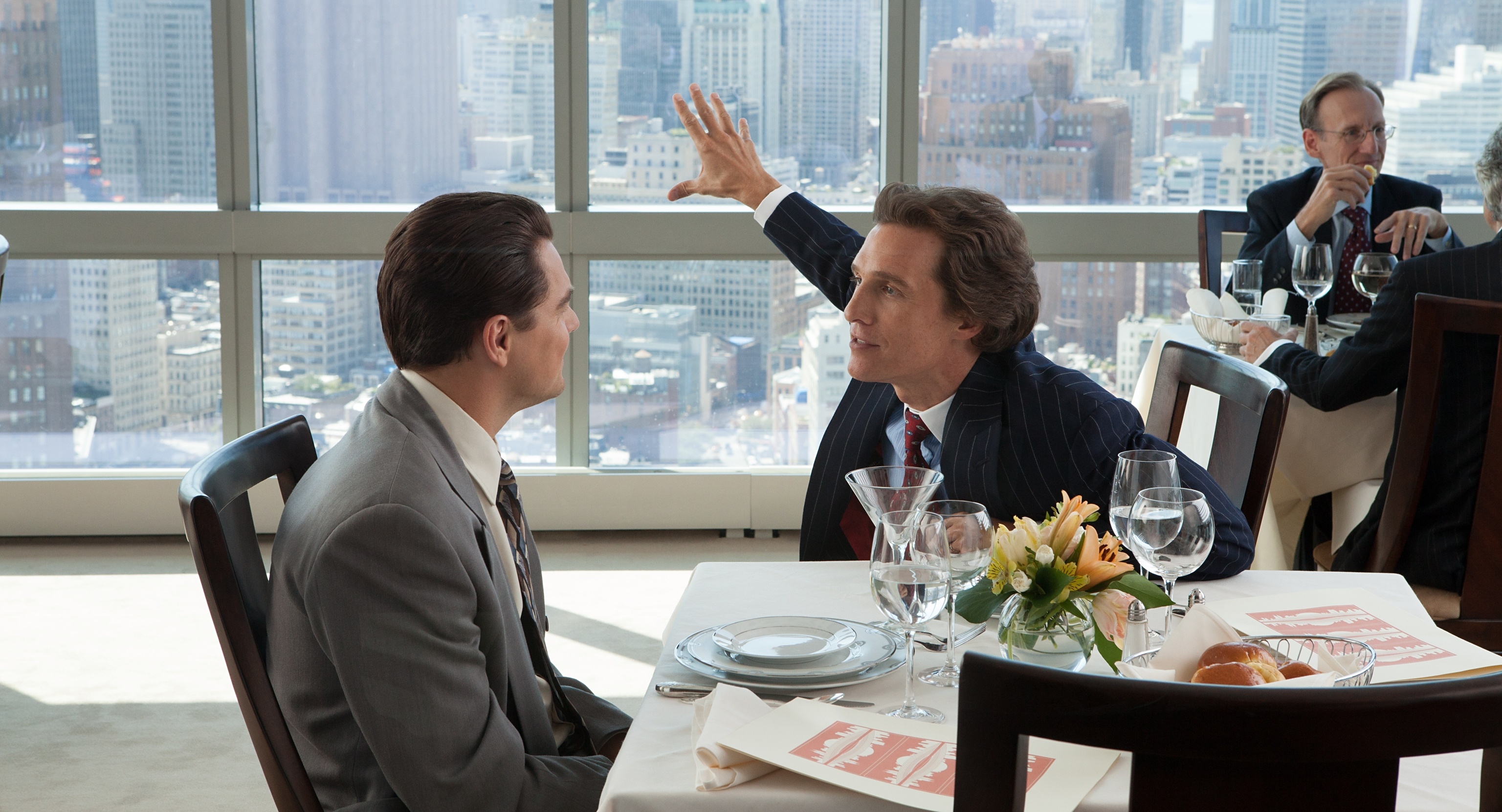 The Wolf of Wall Street: Matthew McConaughey as Mark Hanna, The senior stockbroker in L.F. Rothschild. 3080x1670 HD Wallpaper.