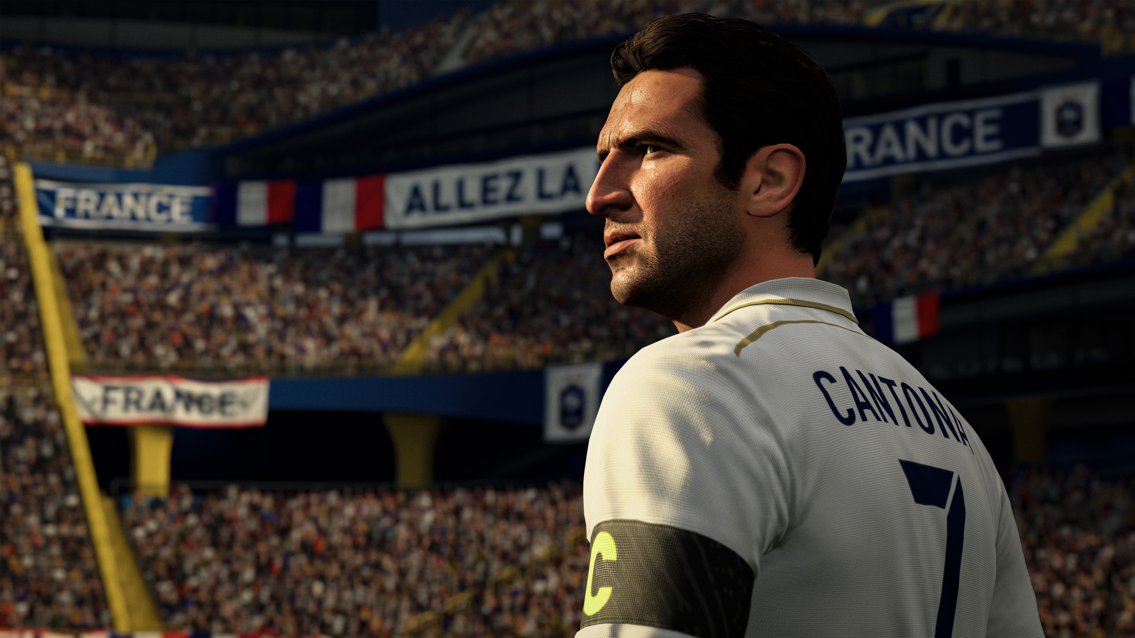 FIFA Soccer (Game): Eric Cantona, A Forward for Soccer Aid World XI FC in Rest of World. 3840x2160 4K Wallpaper.