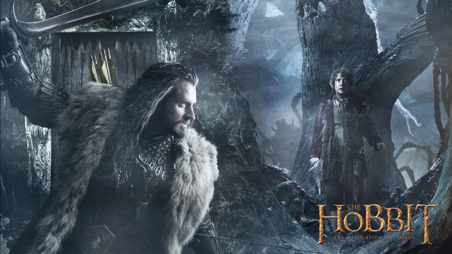 The Hobbit (Movie): Richard Armitage as Thorin Oakenshield II, Bilbo Baggins. 1920x1080 Full HD Background.