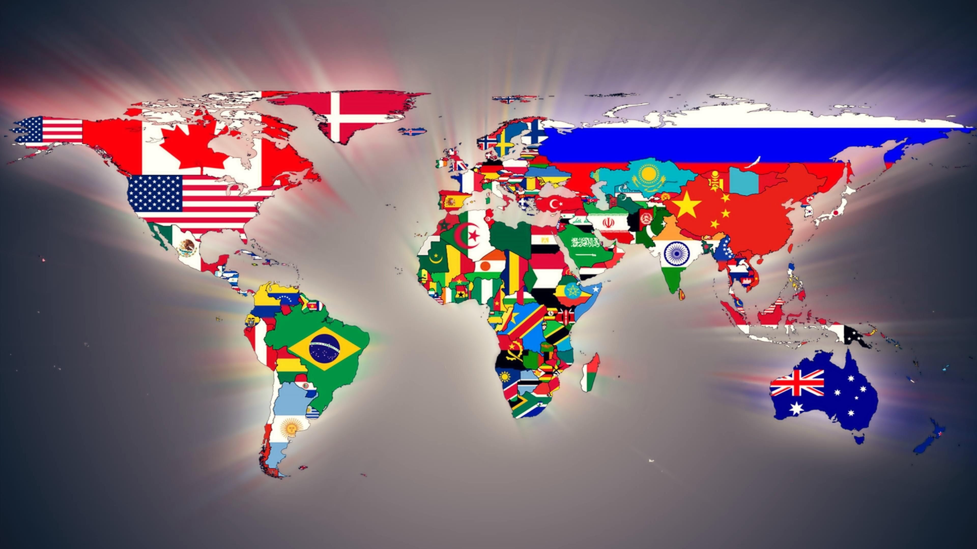 Flags, Countries of the world, Earth flag, Cultural diversity, 3840x2160 4K Desktop