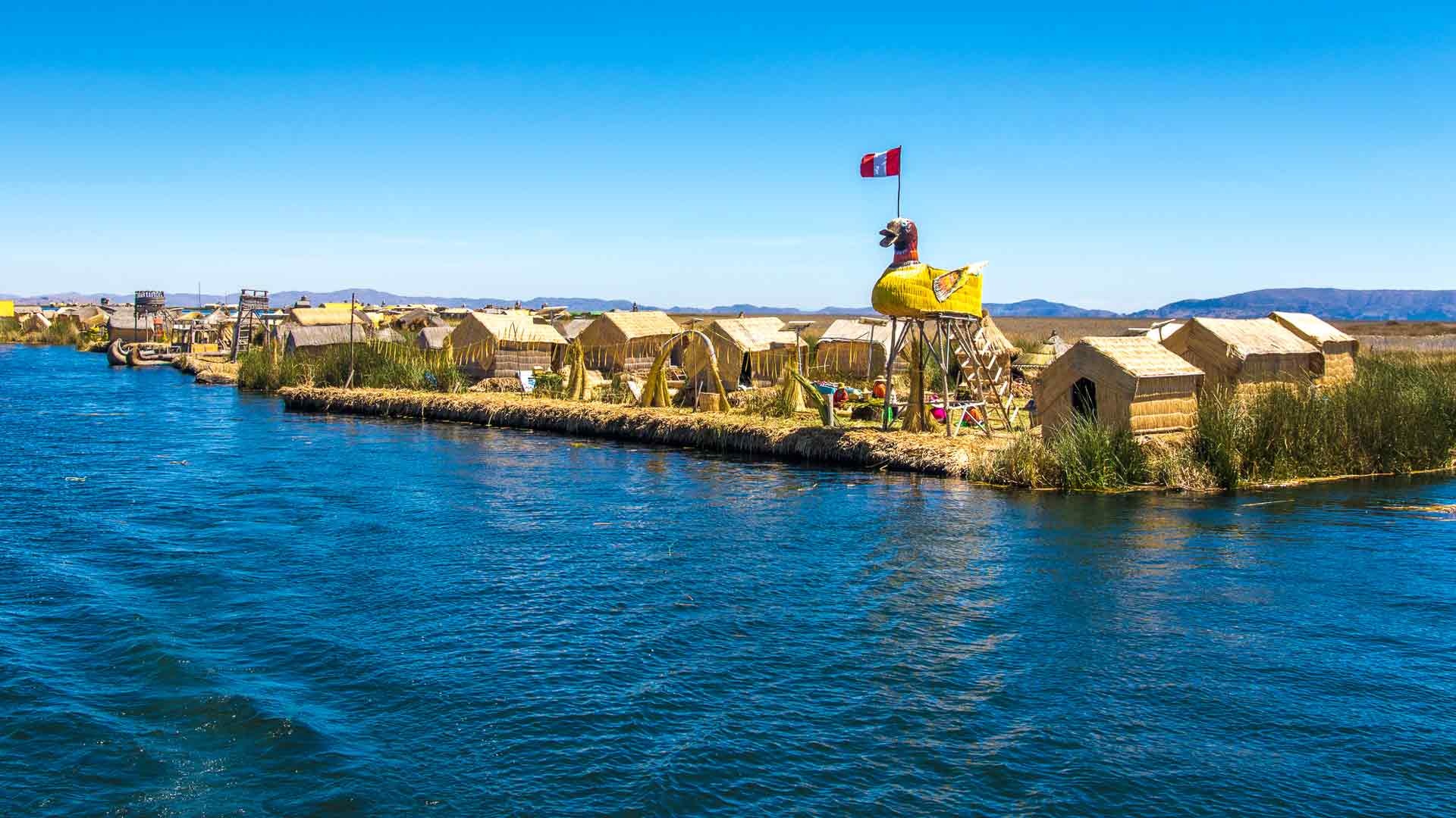 Uros floating islands, Puno tours, Lake Titicaca, Unique experience, 1920x1080 Full HD Desktop