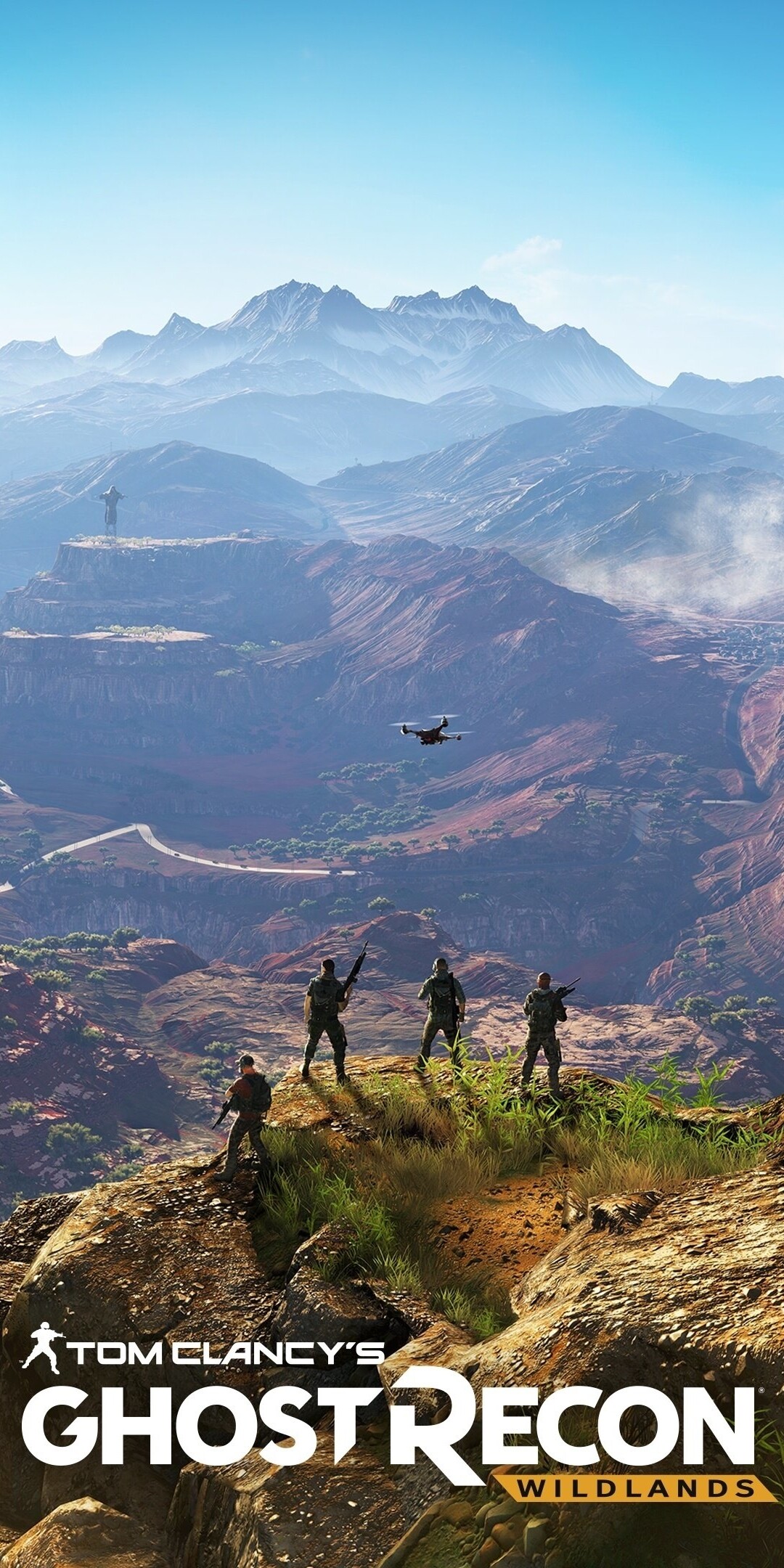Ghost Recon: Wildlands: One of the biggest open-world games by Ubisoft, A third-person tactical shooter. 1080x2160 HD Background.