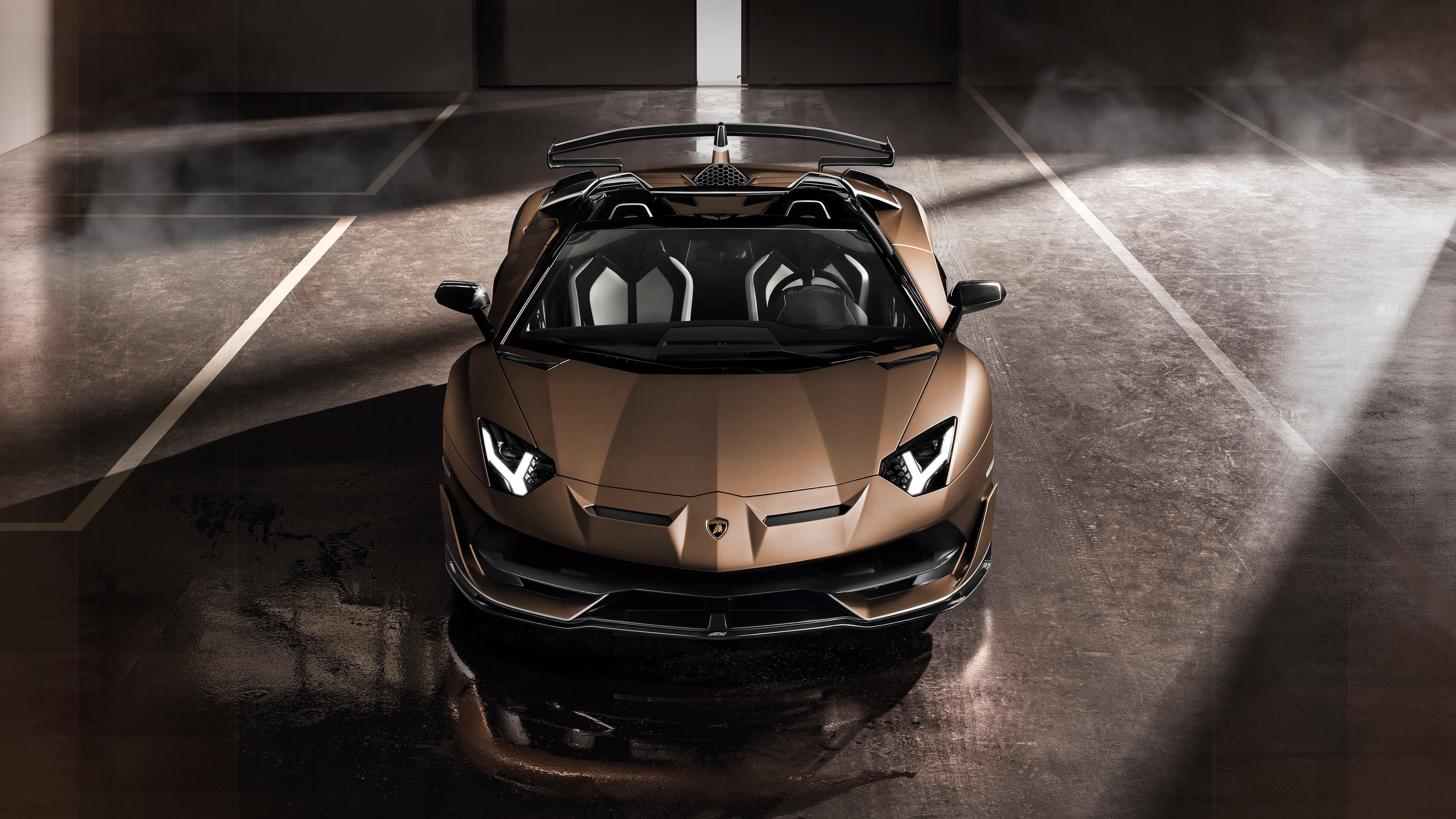 SVJ Roadster Front, Lamborghini Aventador Wallpaper, 3840x2160 4K Desktop