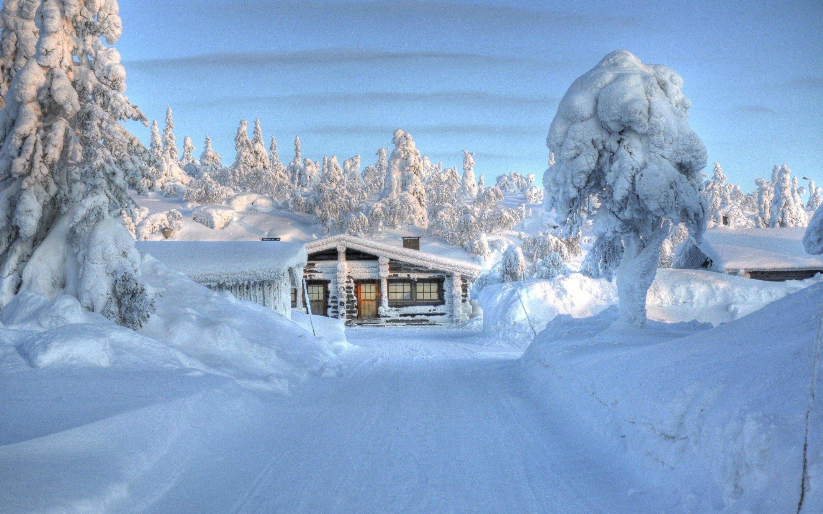 Finland: Winter landscape, Became part of the Russian Empire in 1809. 2880x1800 HD Wallpaper.