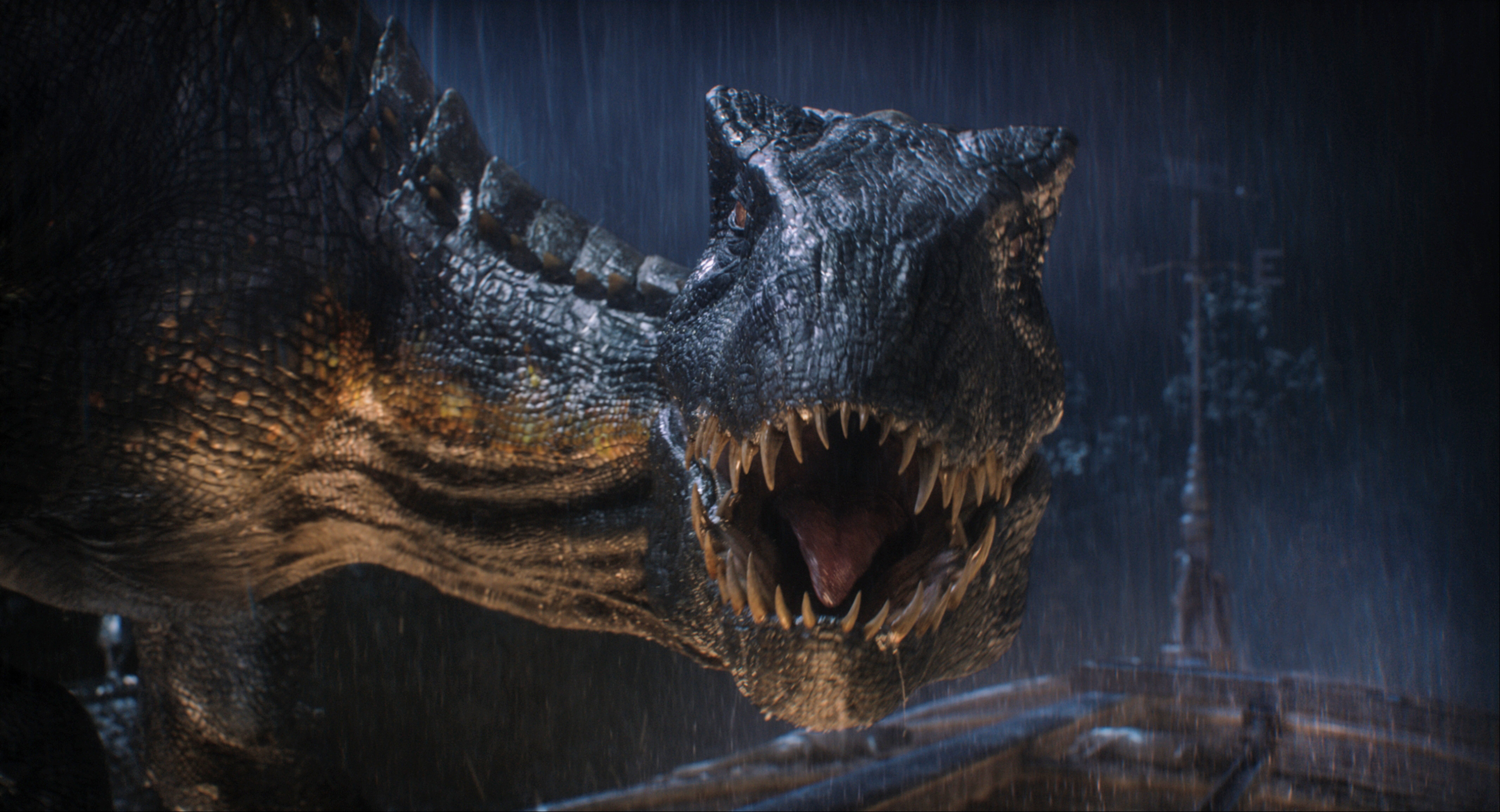 Tyrannosaurus Rex in high definition, Cinematic background, Fallen Kingdom sequel, Dinosaur wallpaper, 3600x1950 HD Desktop