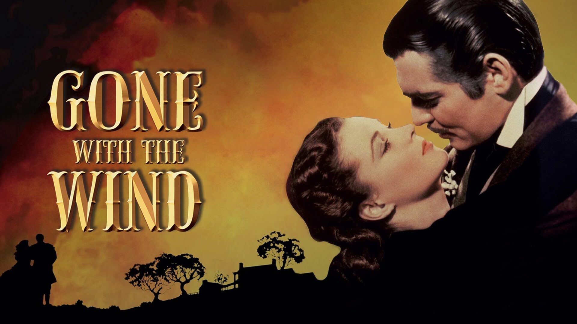 Gone with the Wind: The American Film Institute ranked film as the #6 Greatest Movie of All Time. 1920x1080 Full HD Background.