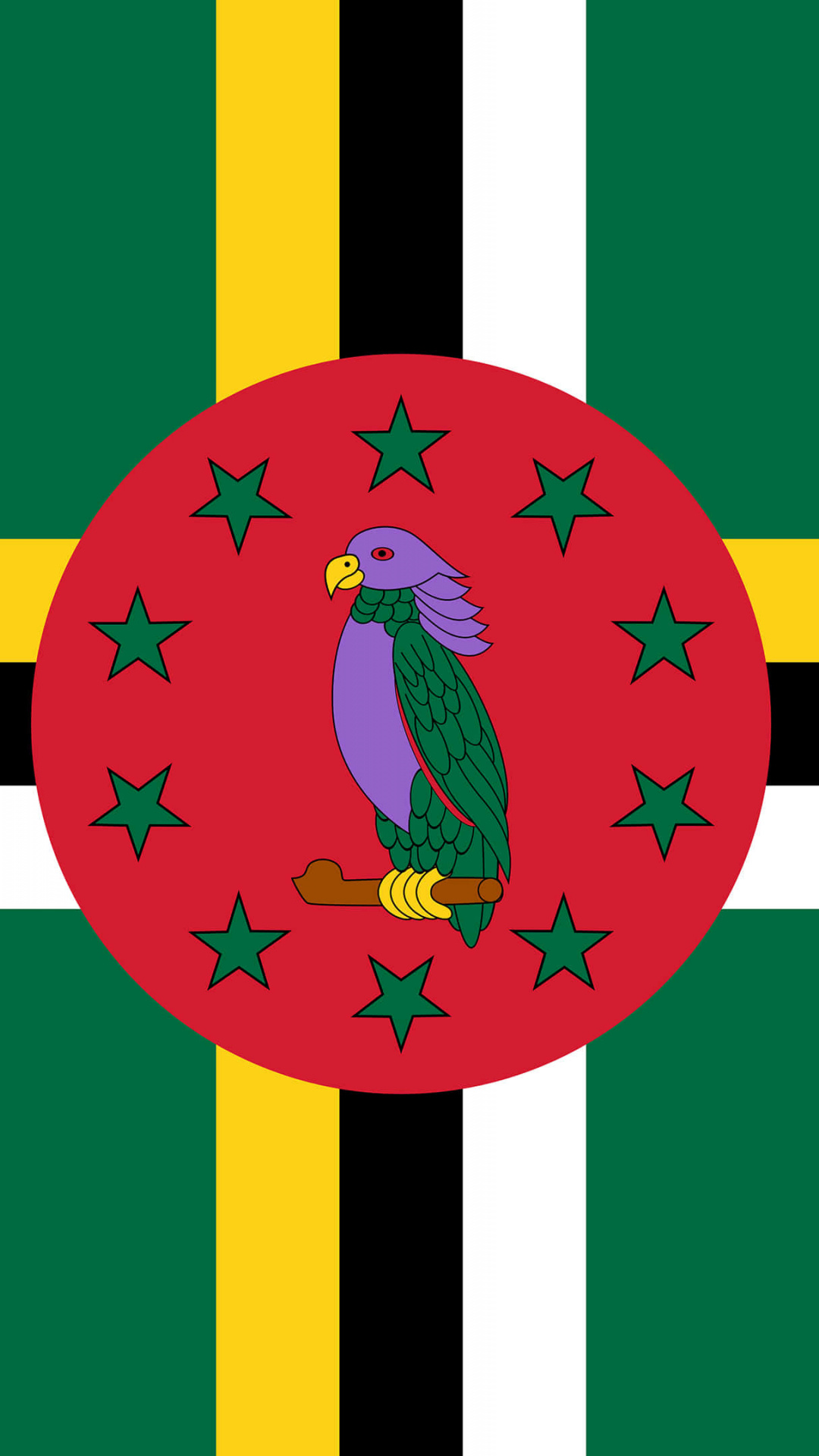Dominica flag, UHD 4K wallpaper, Free download, Flag background, 1080x1920 Full HD Phone