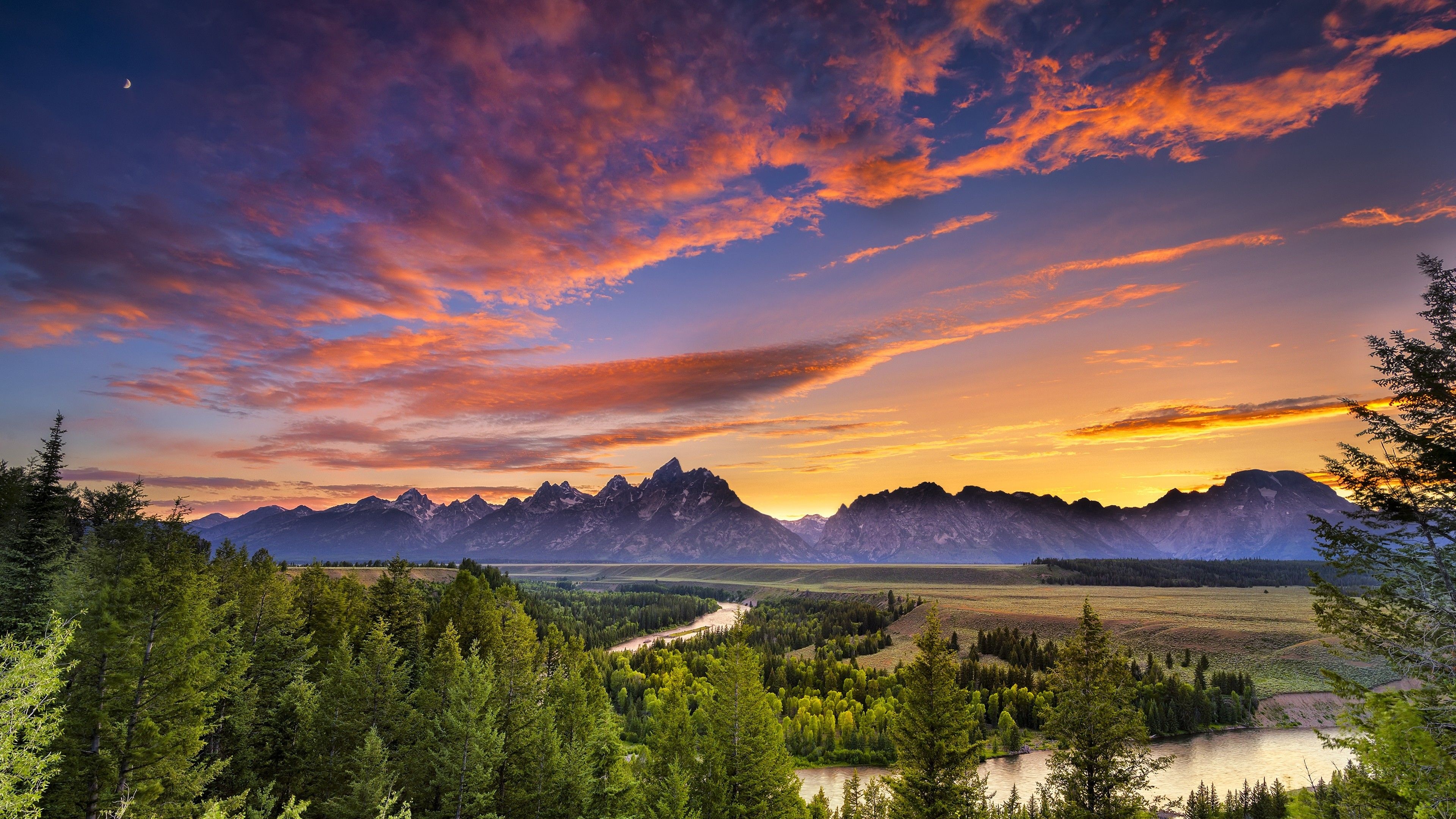 Grand Teton National Park, Stunning wallpapers, Grand Teton backgrounds, Captivating views, 3840x2160 4K Desktop