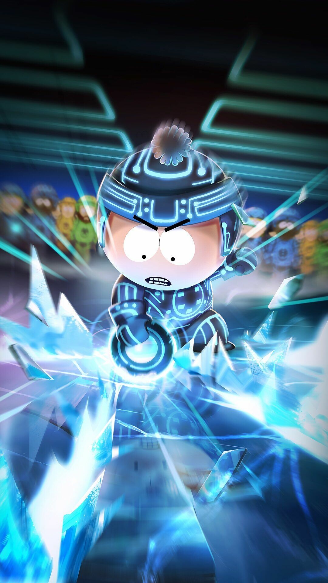 South Park: Phone Destroyer, Program Stan, The Sci-Fi theme. 1080x1920 Full HD Background.