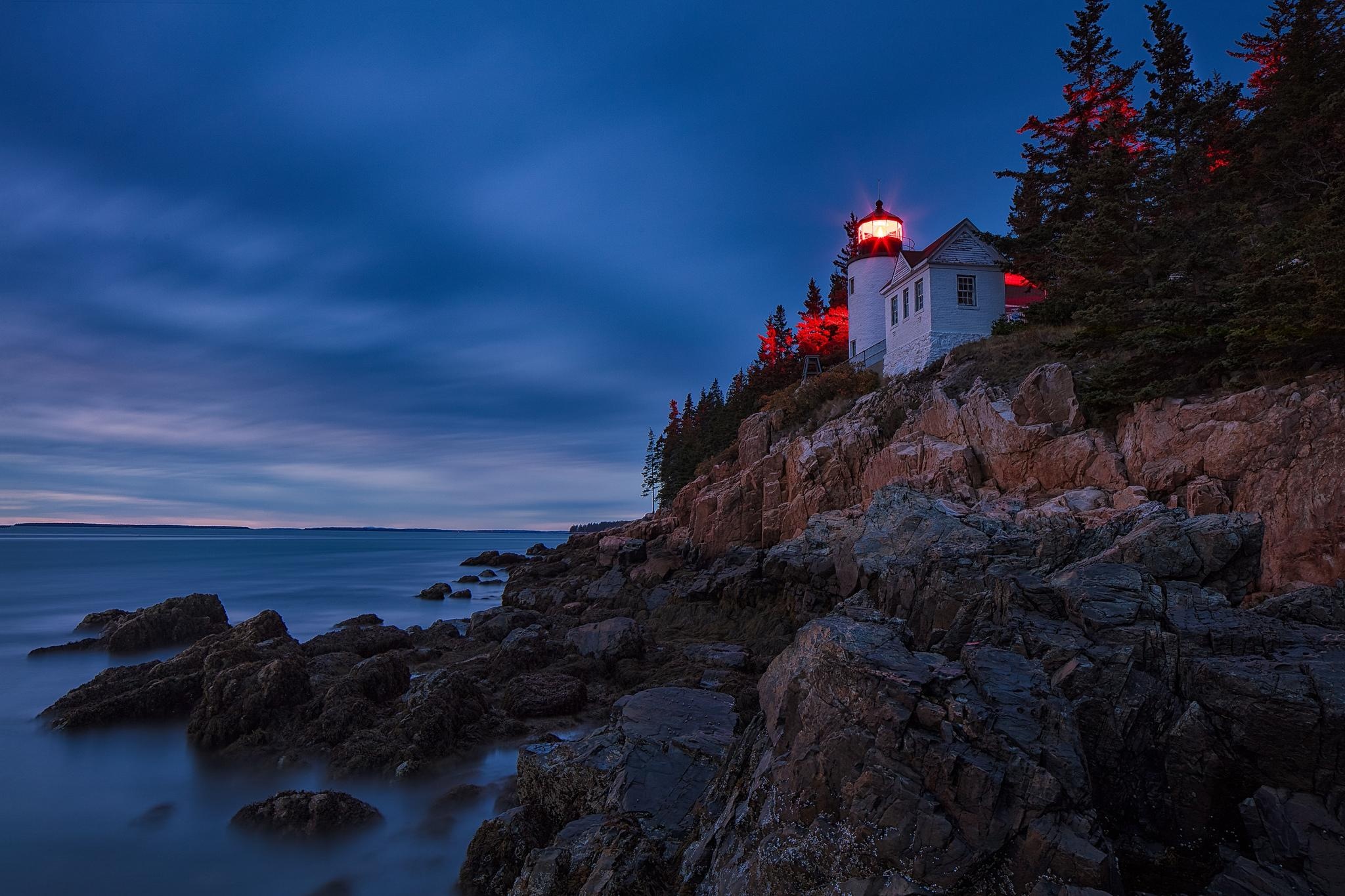 Acadia National Park, Bass Harbor Lighthouse, Maine, Travels, 2050x1370 HD Desktop
