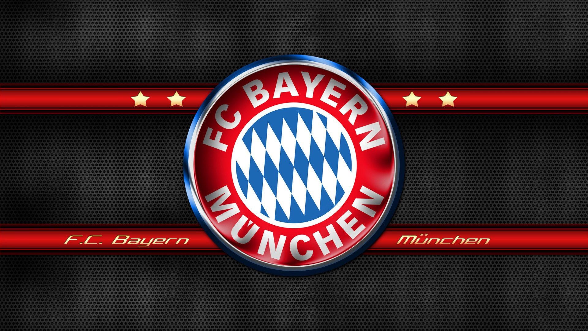 Bayern Munchen FC: FC, The crest shows the white and blue flag of Bavaria. 1920x1080 Full HD Background.