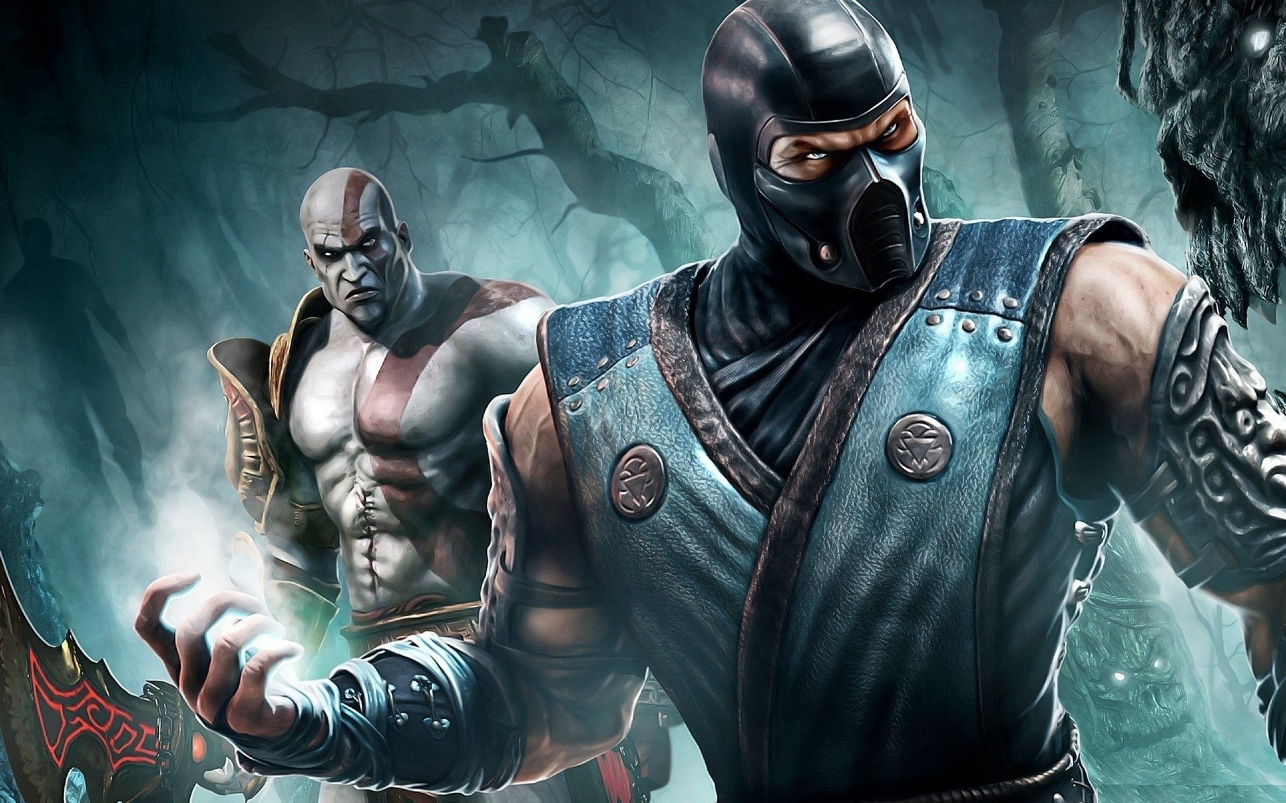 Mortal Kombat, God of War, Epic wallpapers, Powerful battles, 2560x1600 HD Desktop
