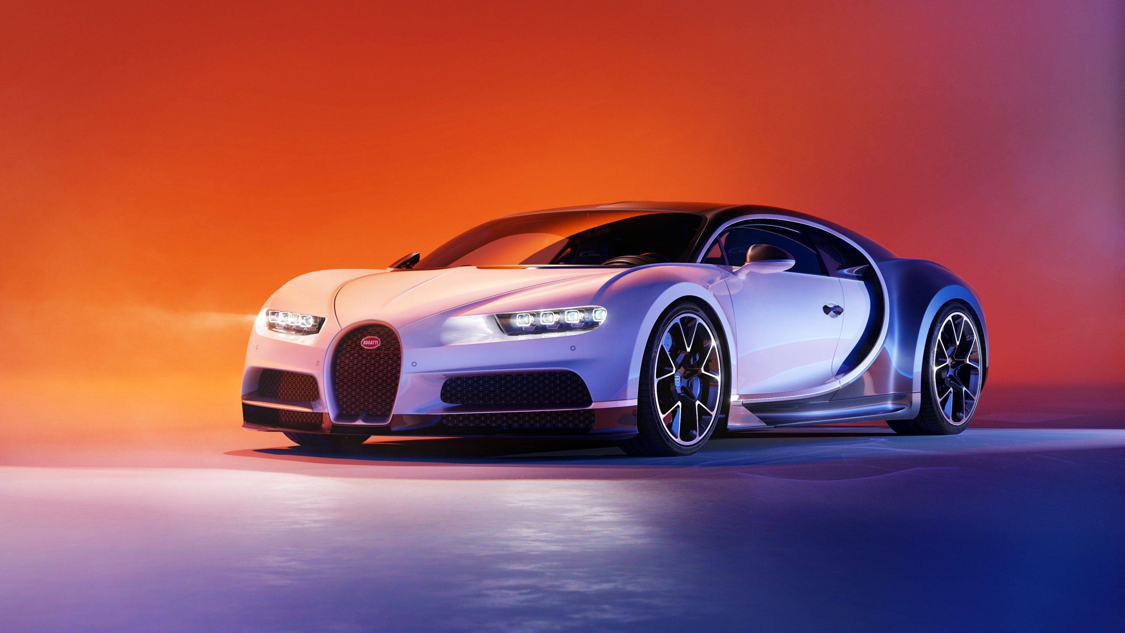 Sports Car: Vehicle, Bugatti Chiron, Performance automobile. 3840x2160 4K Wallpaper.