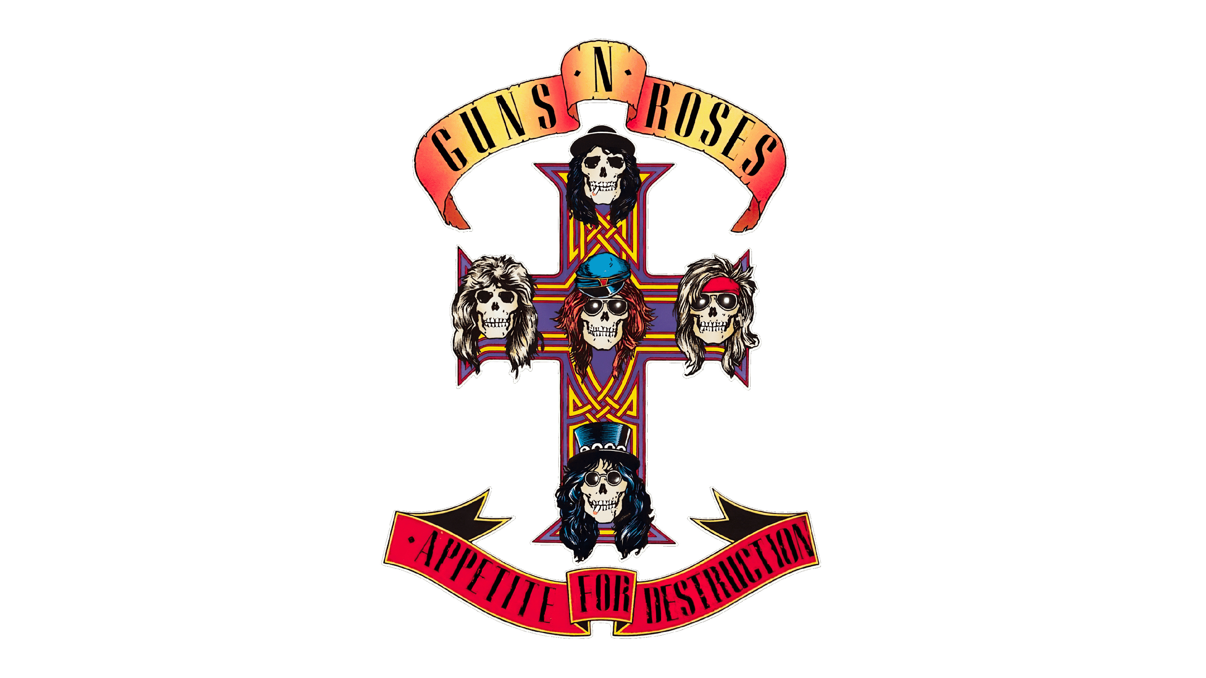 Guns N' Roses logo, Logo look, PNG SVG, Free download, 3840x2160 4K Desktop