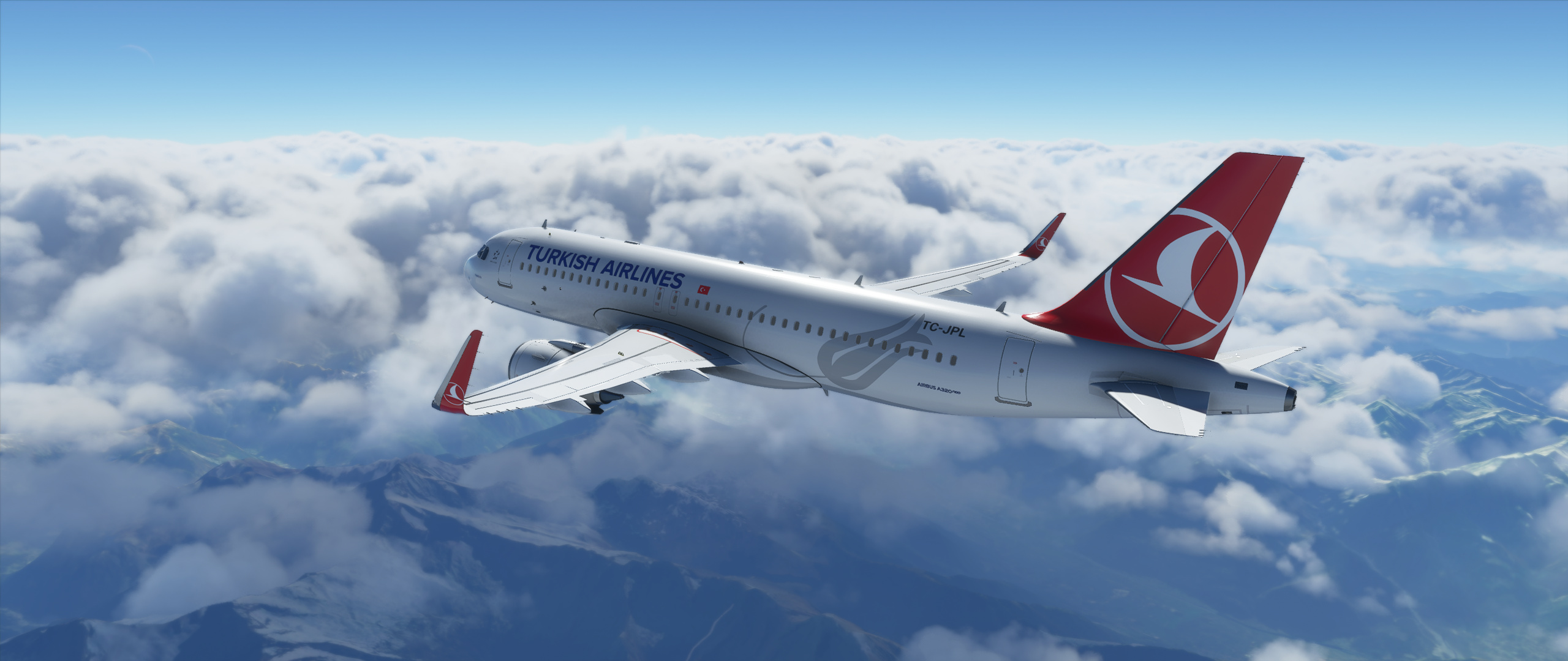 Turkish Airlines, A320neo livery list, Liveries, Flight simulator, 2560x1080 Dual Screen Desktop