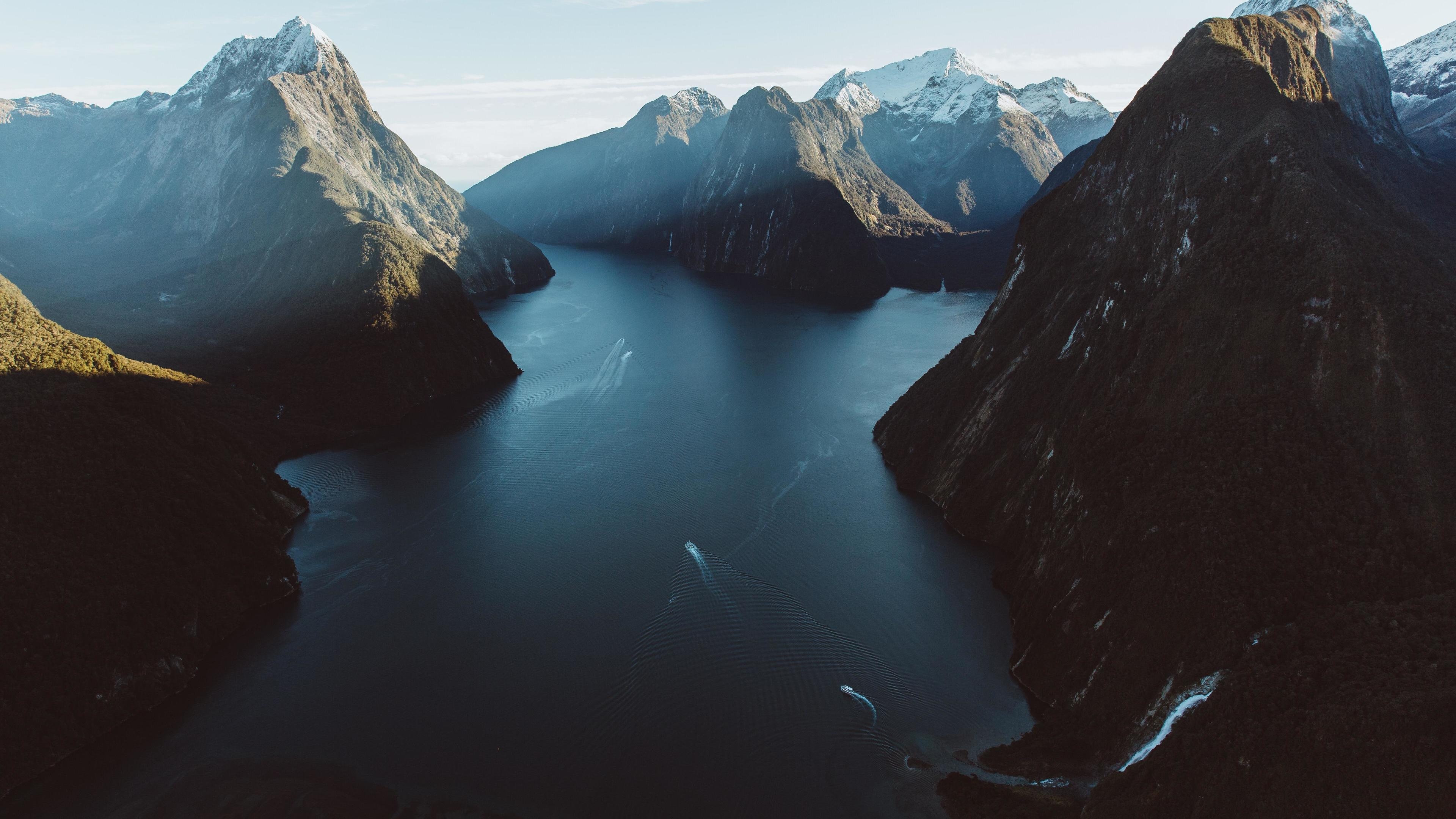Blue Lake (New Zealand), Nature wallpapers, Stunning beauty, Travels, 3840x2160 4K Desktop