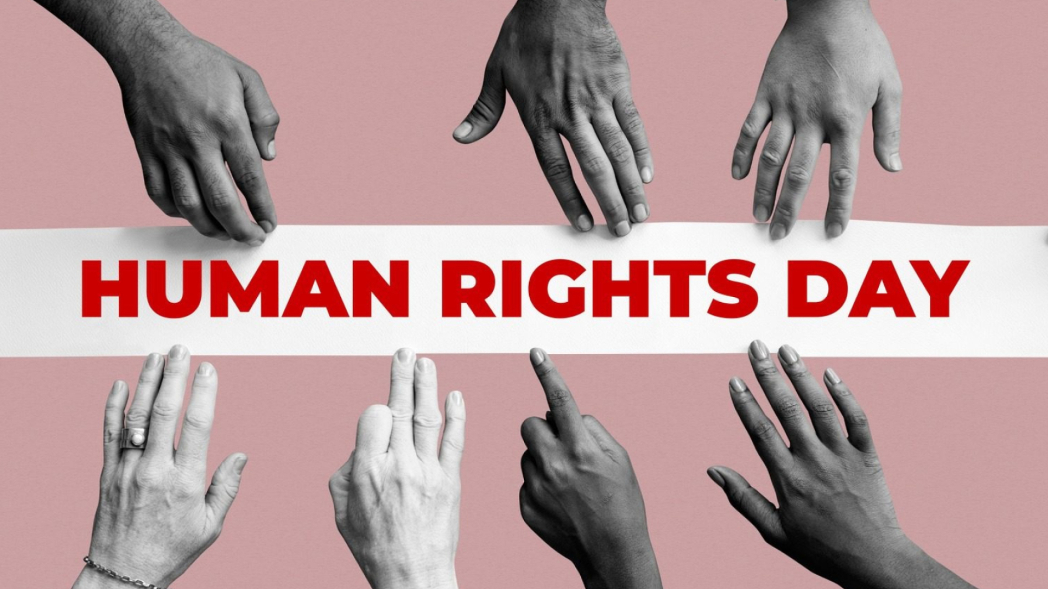 Hands, Human Rights Day Wallpaper, 2050x1160 HD Desktop