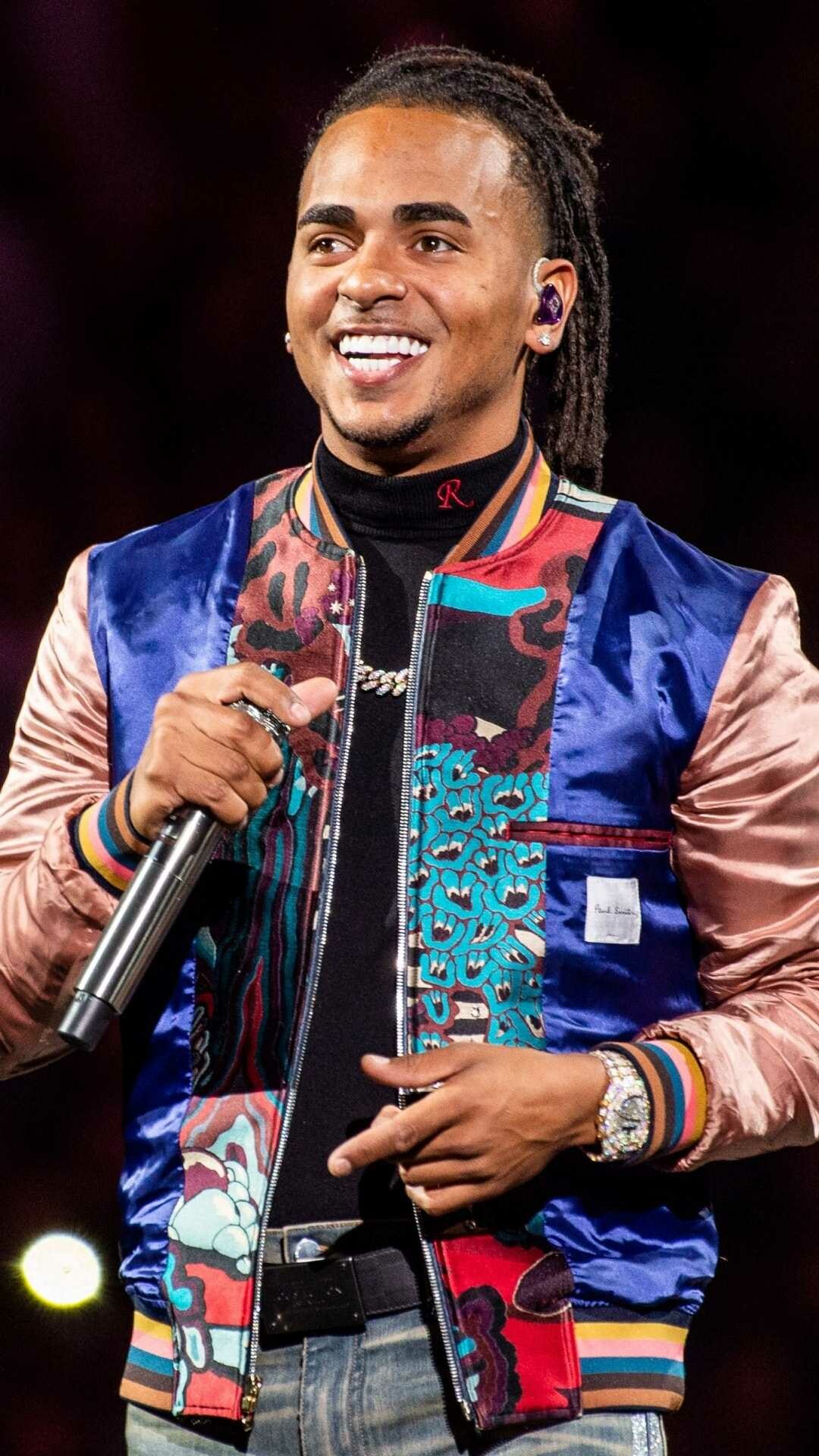 Ozuna: A singer from Puerto Rico whose songs are known throughout Latin America, Music artist. 1080x1920 Full HD Background.