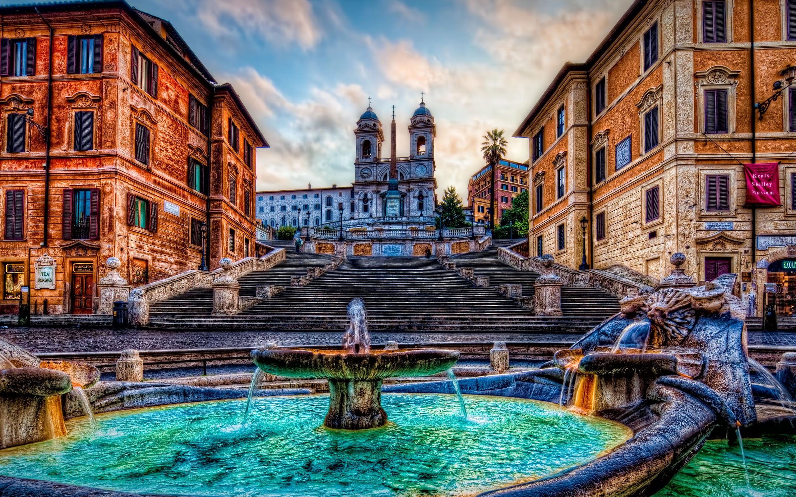 Charmante Piazza di Spagna in Italien, 2560x1600 HD Desktop