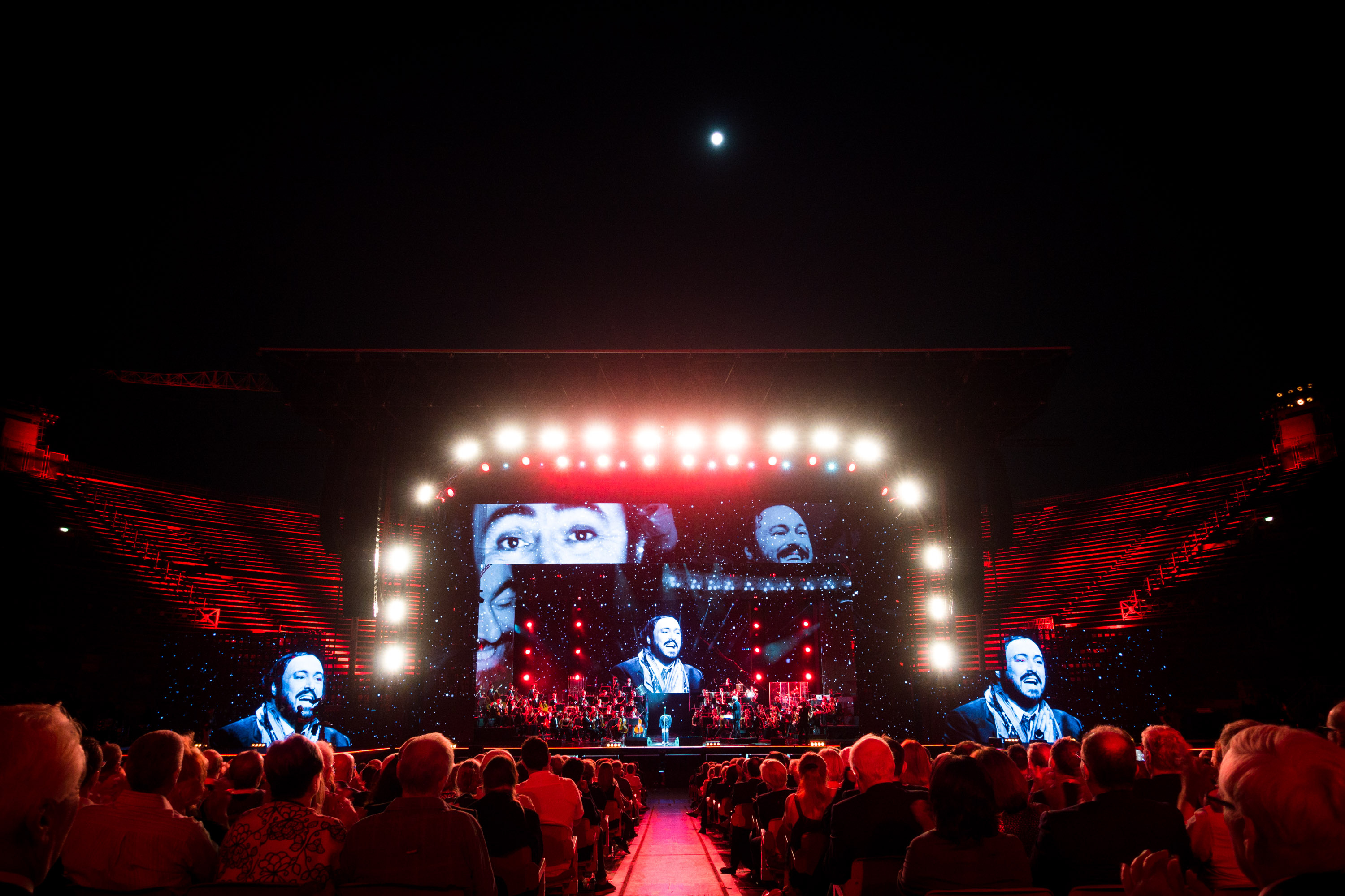 Luciano Pavarotti, 10th anniversary, Arena Verona, 3000x2000 HD Desktop