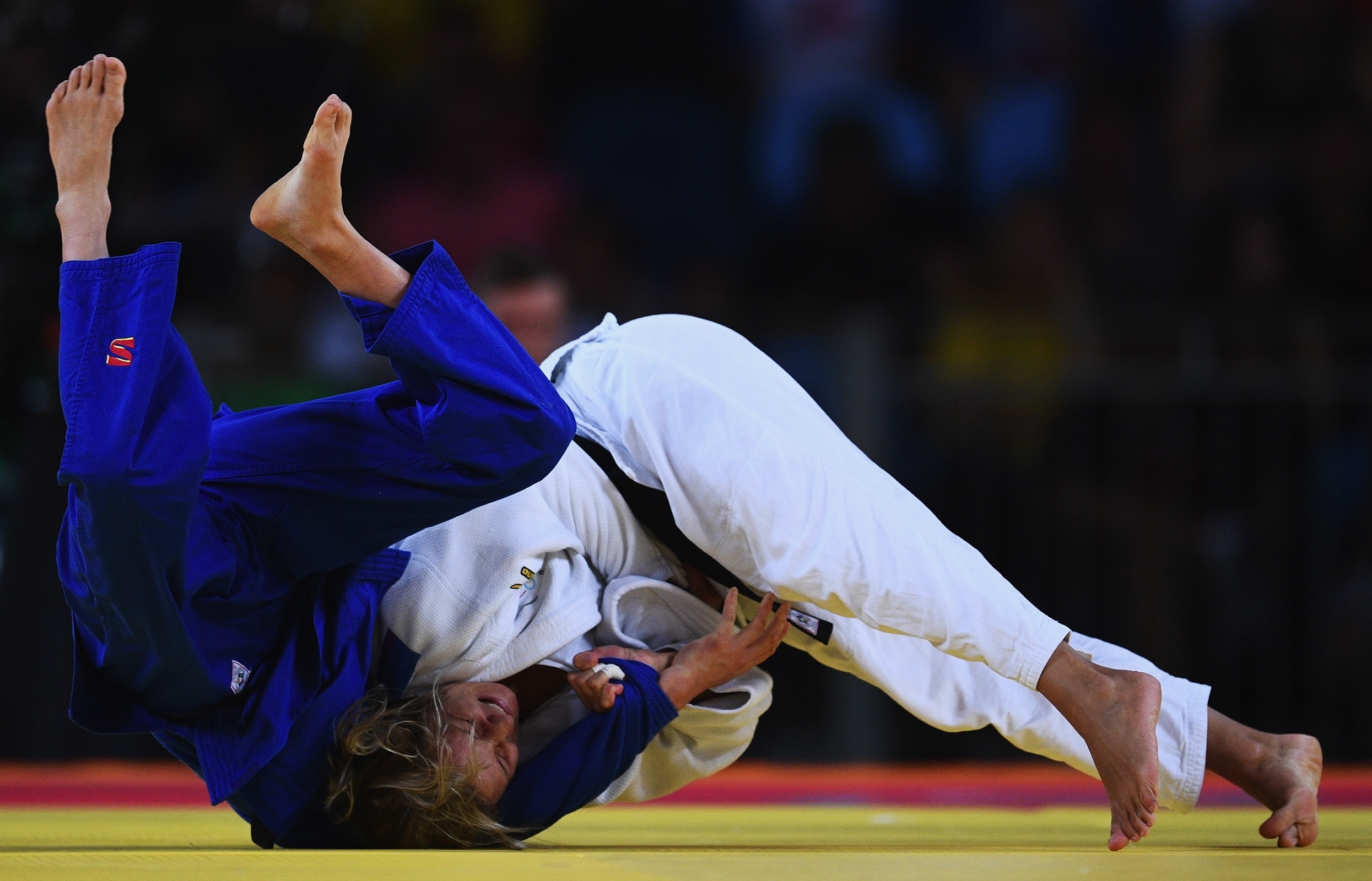 Judo: Telma Monteiro of Portugal competes against Darcina Manuel of New Zealand, Rio 2016 Olympic Games. 2490x1600 HD Wallpaper.