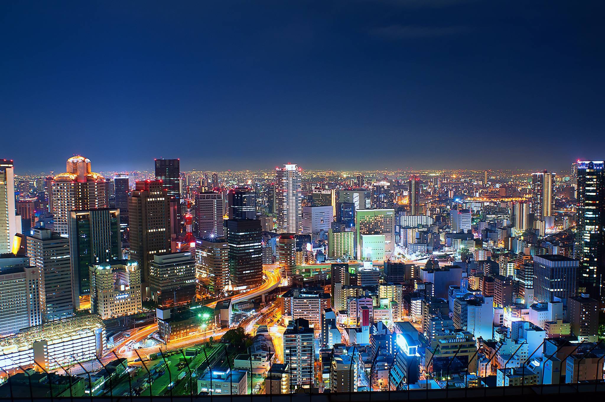 Japan Skyline, Osaka, Wallpaper, 2050x1360 HD Desktop