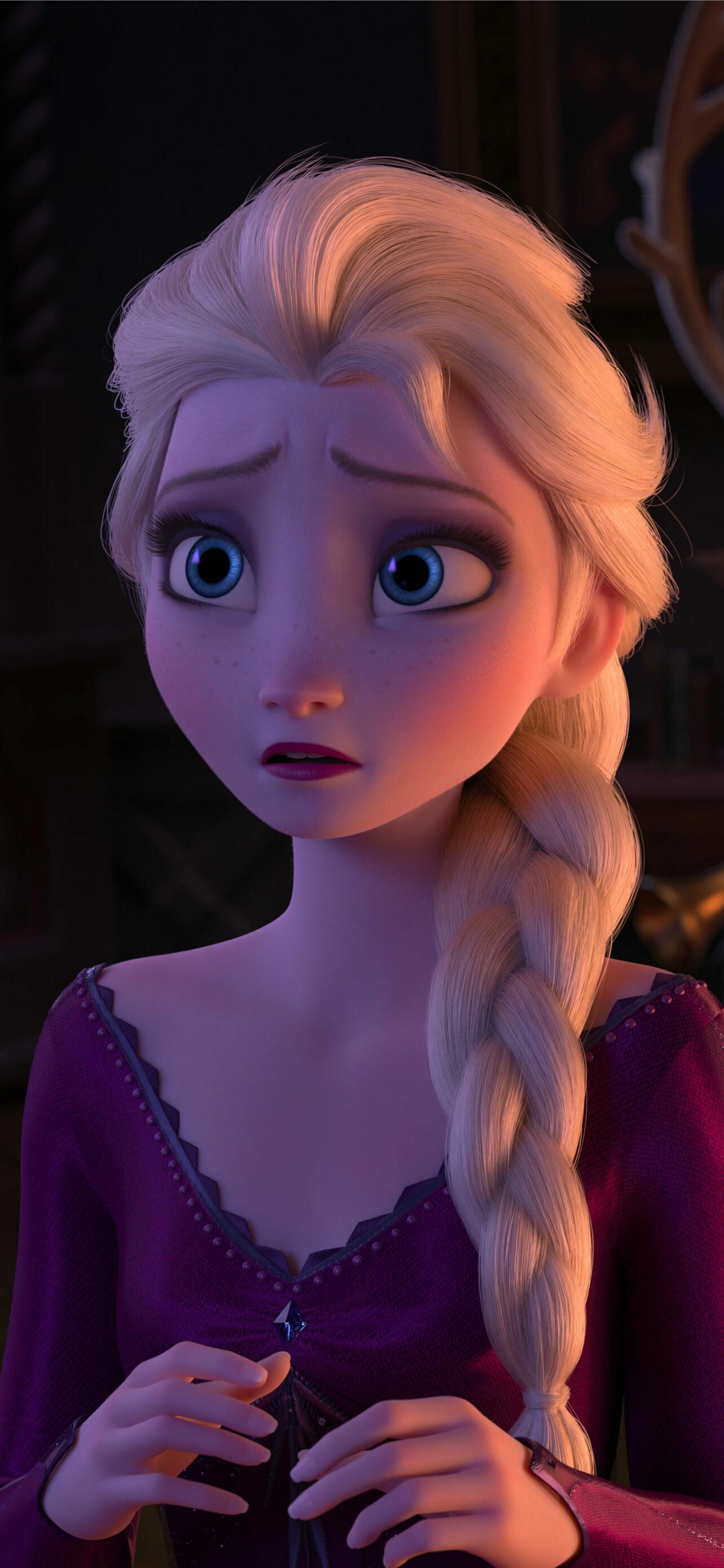 Frozen: Elsa's supervising animator was Wayne Unten, who asked for that role because he was fascinated by her complexity. 1290x2780 HD Wallpaper.