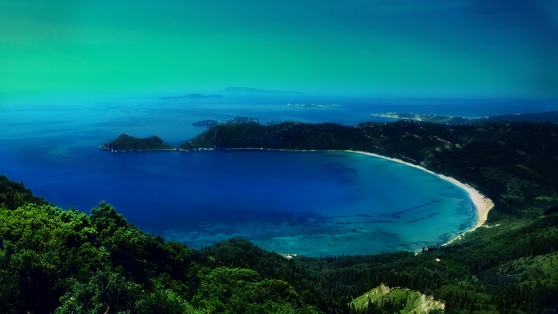 Lagoon, Serene waters, Peaceful retreat, Tranquil scenery, 1920x1080 Full HD Desktop