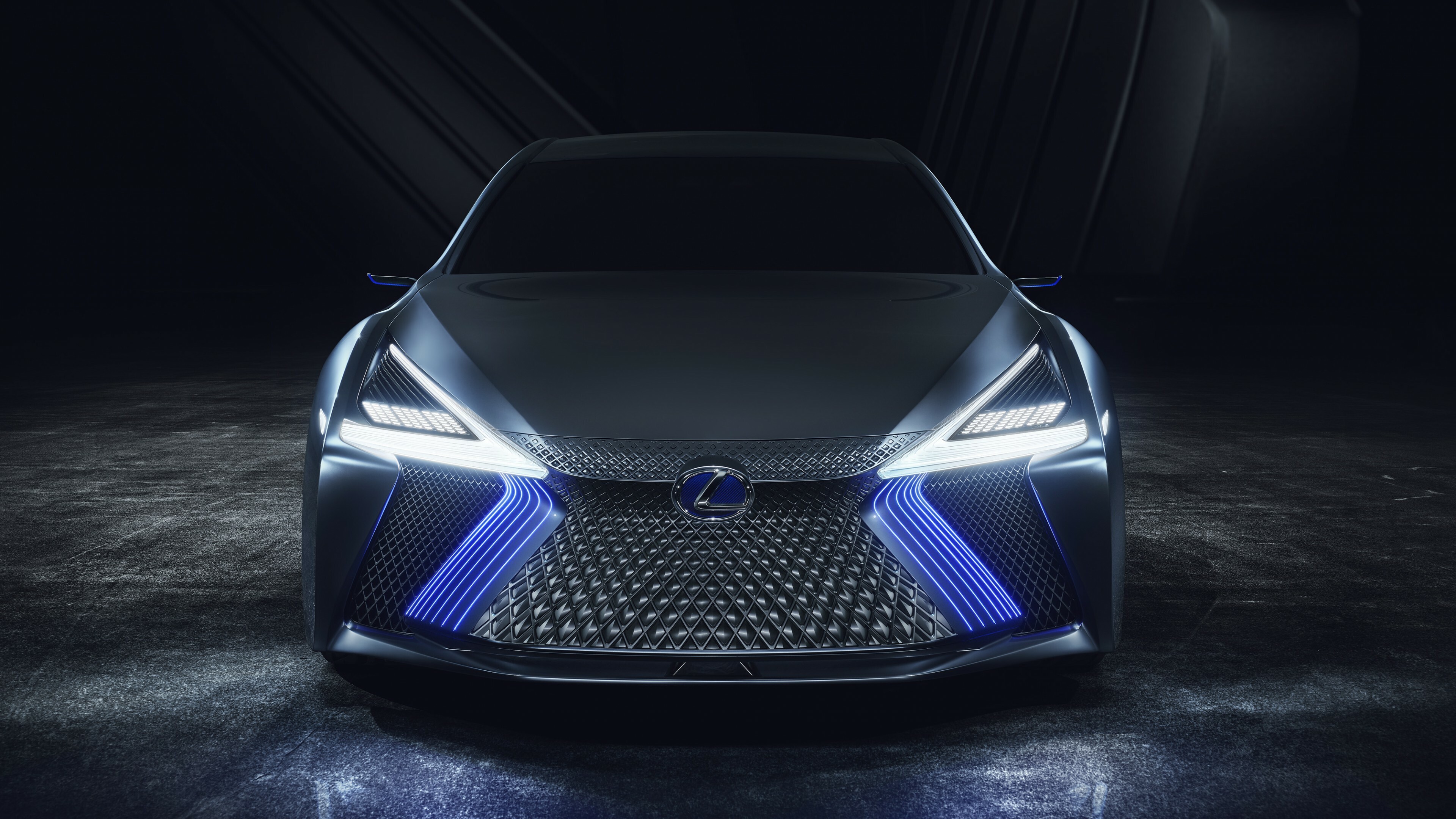 Lexus: Automaker, Known for luxurious sedans and athletic sports cars, LS+. 3840x2160 4K Background.