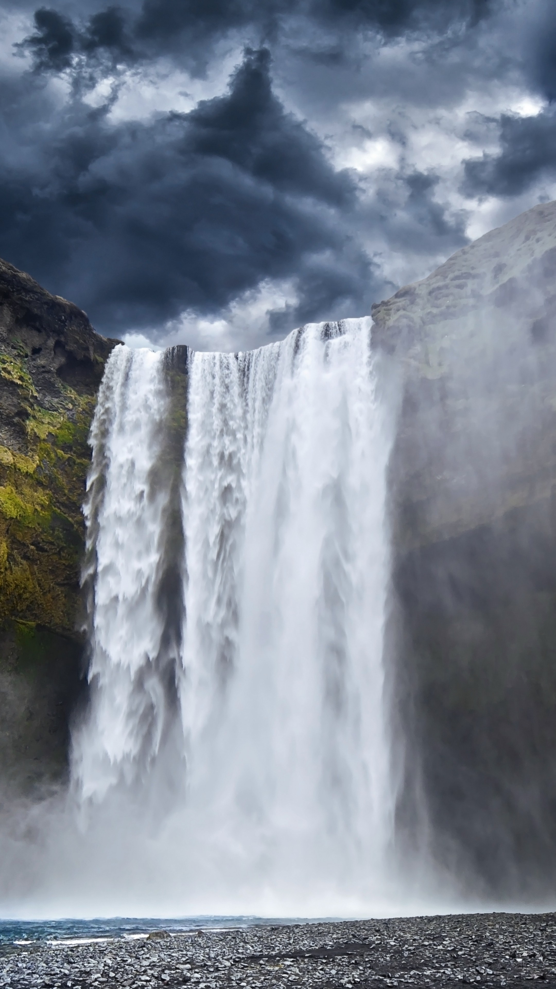 Waterfalls, Wasser Wallpaper, 2160x3840 4K Handy