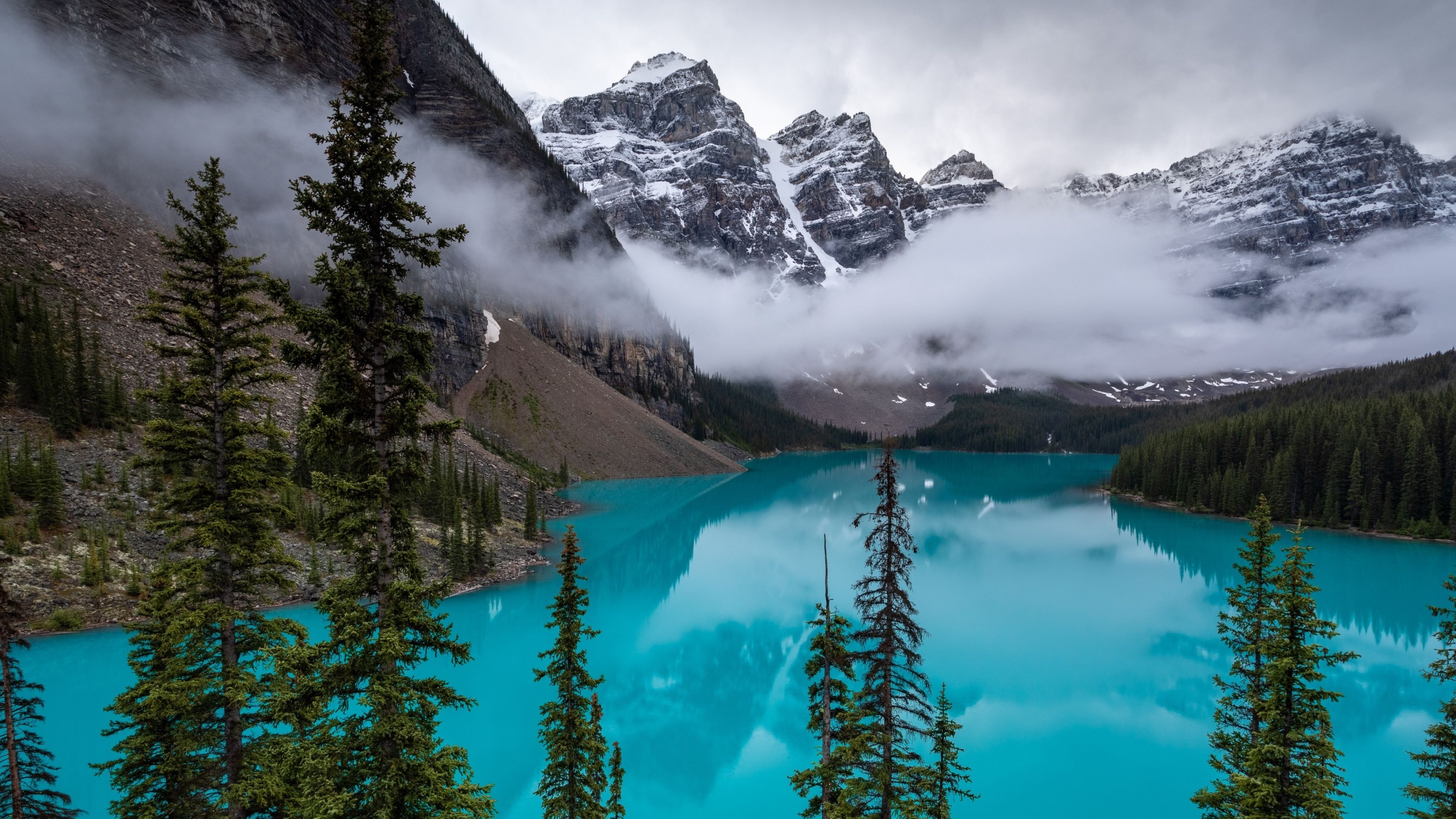 Canadian Rockies, Top free backgrounds, Scenic wallpapers, Banff National Park, 3840x2160 4K Desktop