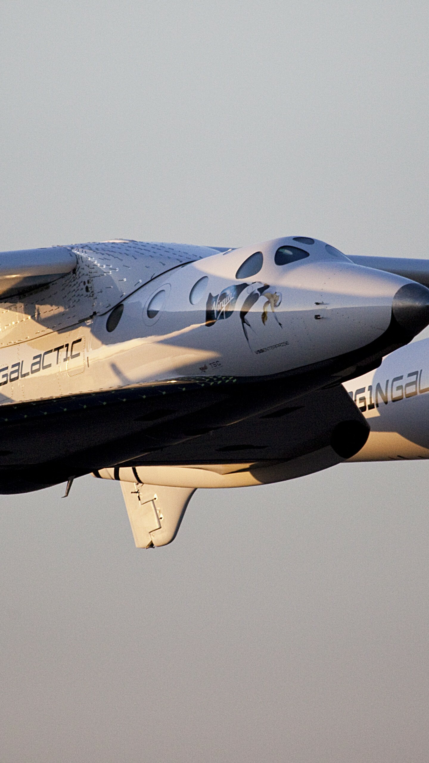 Virgin Galactic: Space ShipTwo, VSS Unity, Space tourism. 1440x2560 HD Background.