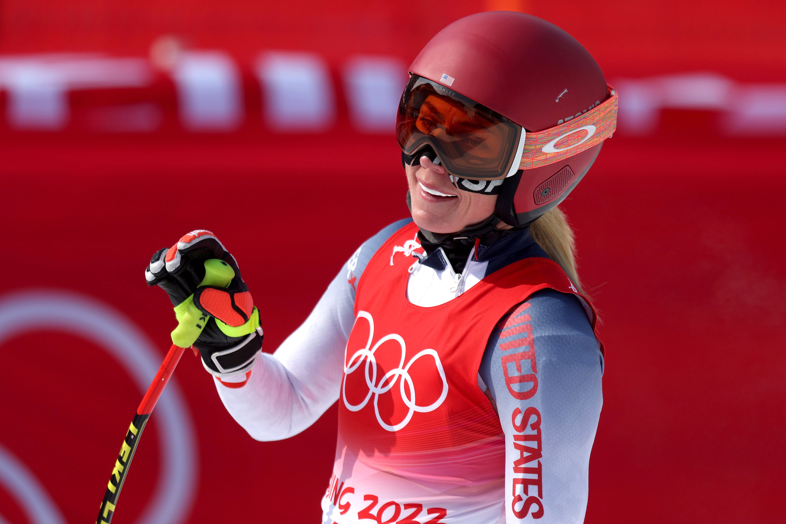 Mikaela Shiffrin, Slalom crash, Individual medal, Beijing Olympics, 2500x1670 HD Desktop