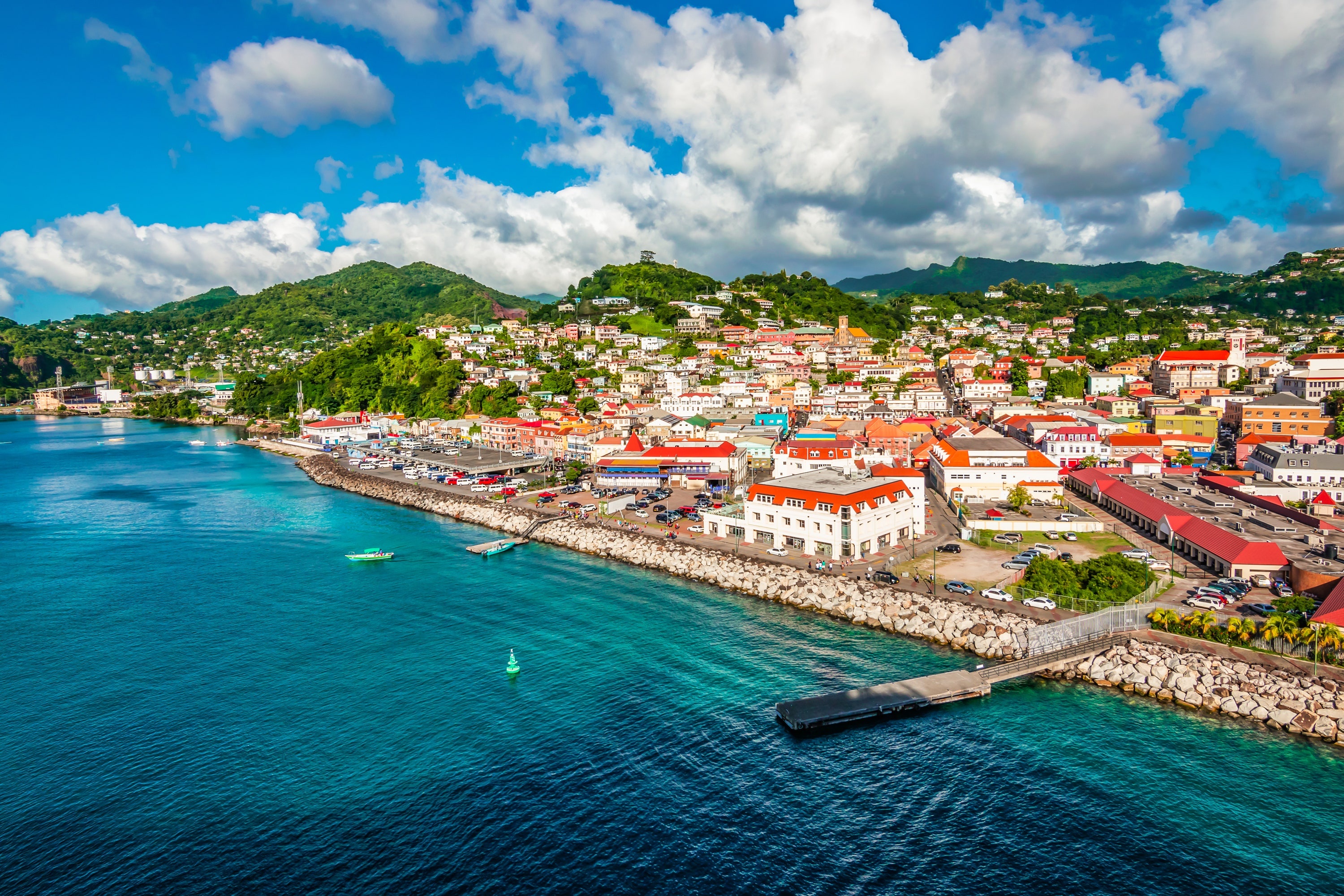 St. George's Grenada, Caribbean islands, Reopening, Americans, 3000x2000 HD Desktop