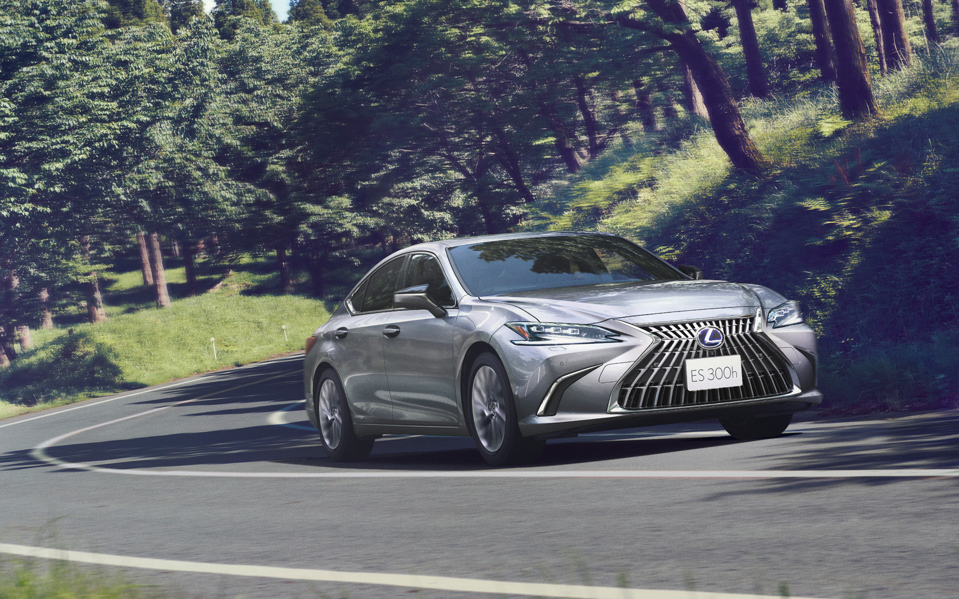 Lexus ES, Highway motion blur, 2021 model, Japanese luxury, 1920x1200 HD Desktop