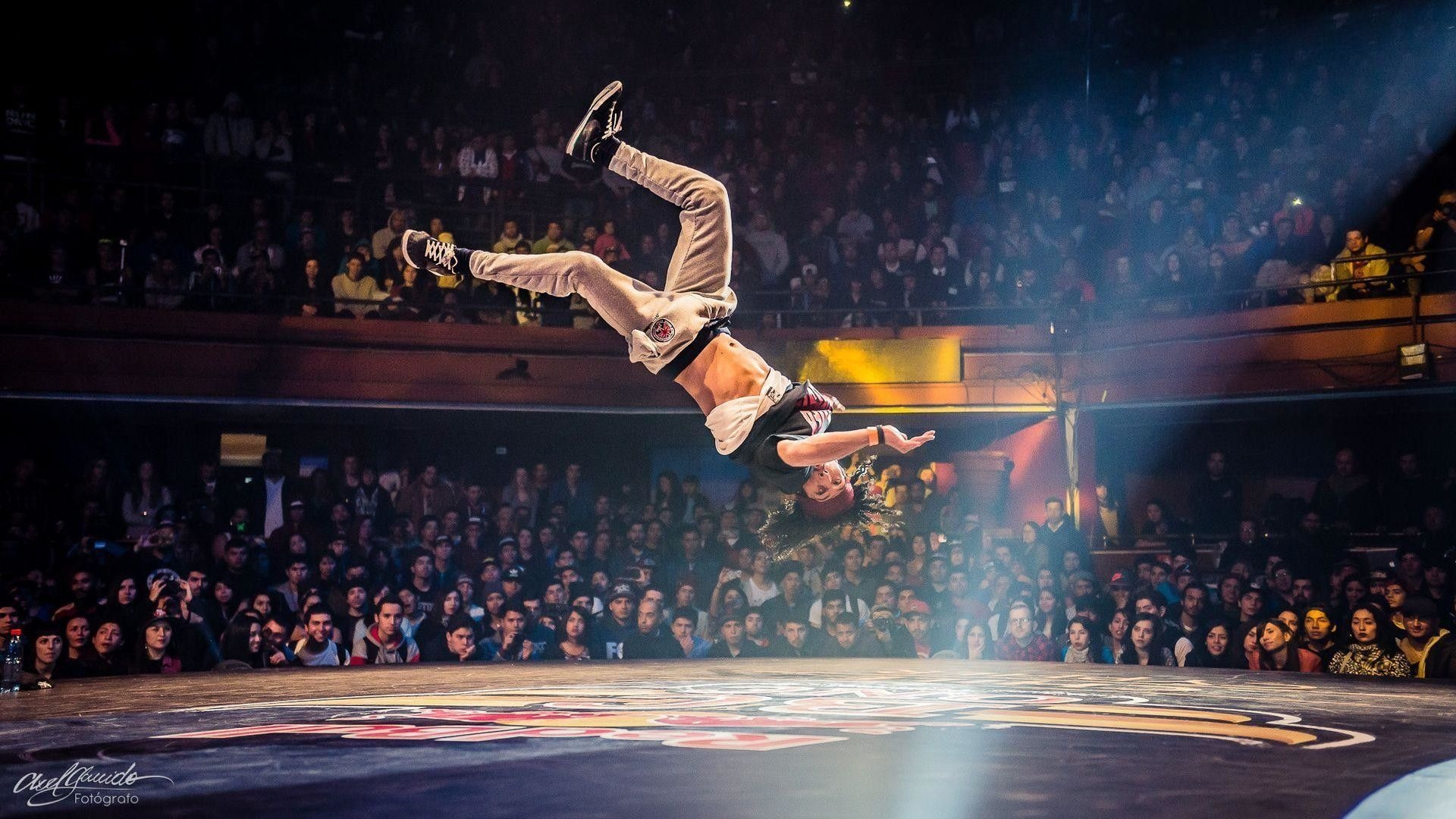 Breakdancing: Red Bull BC One competition, Street dancer, Athletic dancing. 1920x1080 Full HD Wallpaper.