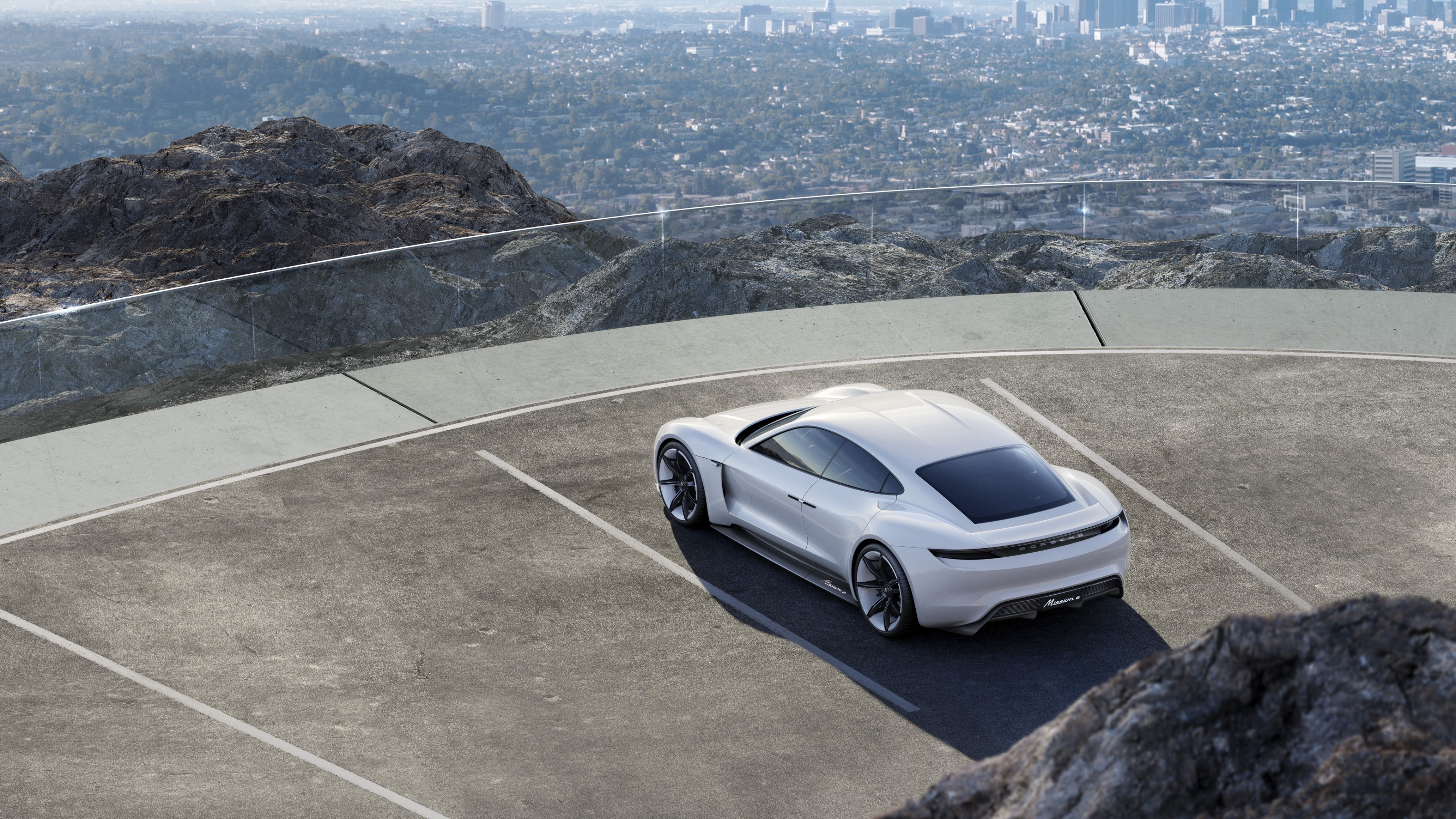 Porsche Taycan, Electric supercar, High-voltage performance, Cutting-edge technology, 3840x2160 4K Desktop