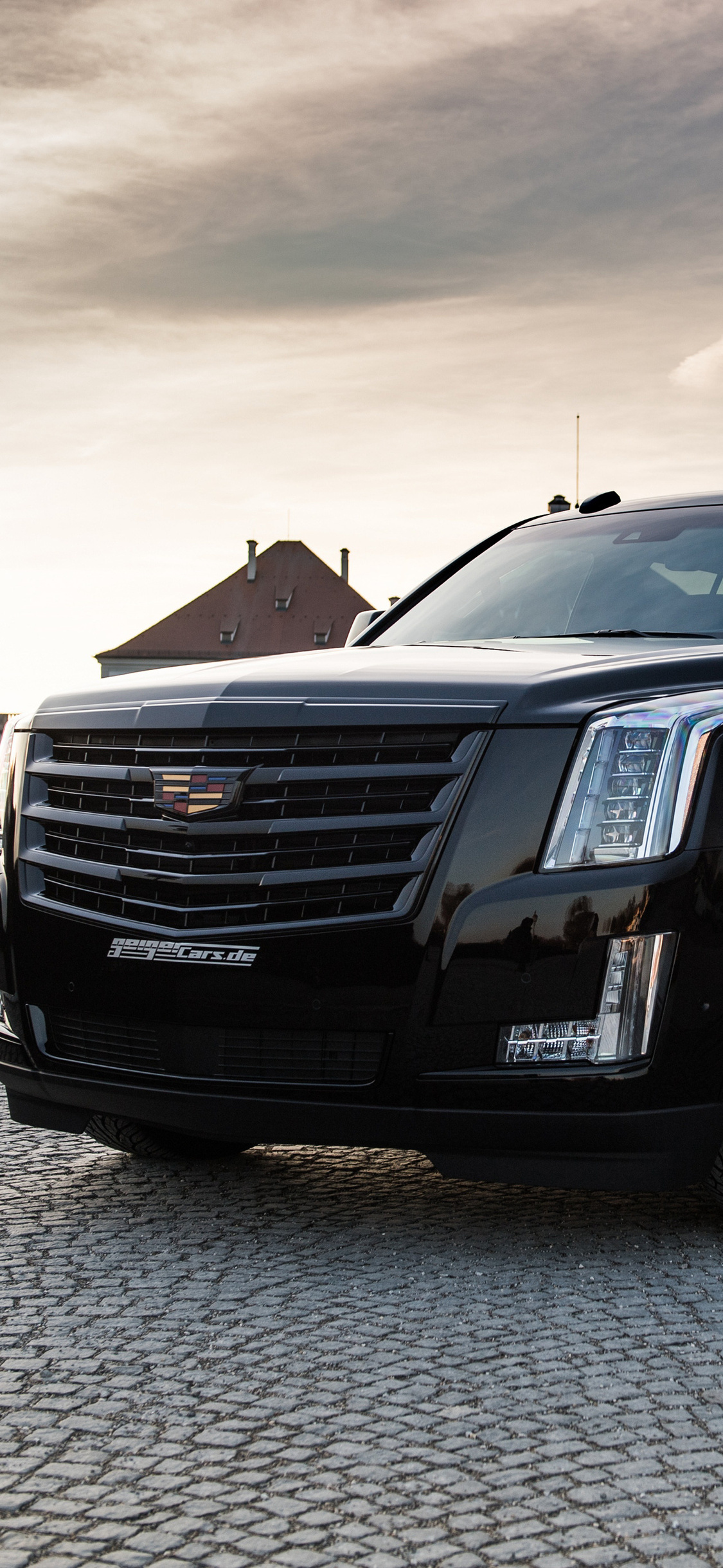 General Motors, Geiger Cadillac Escalade, Black edition, Exclusive luxury, 1130x2440 HD Handy