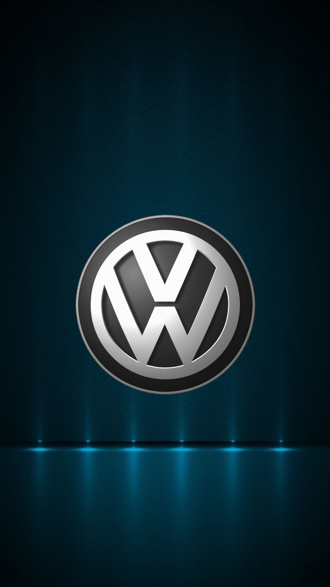 Volkswagen: The company is recognized as one of the leading car manufacturers, Logo. 1080x1920 Full HD Background.