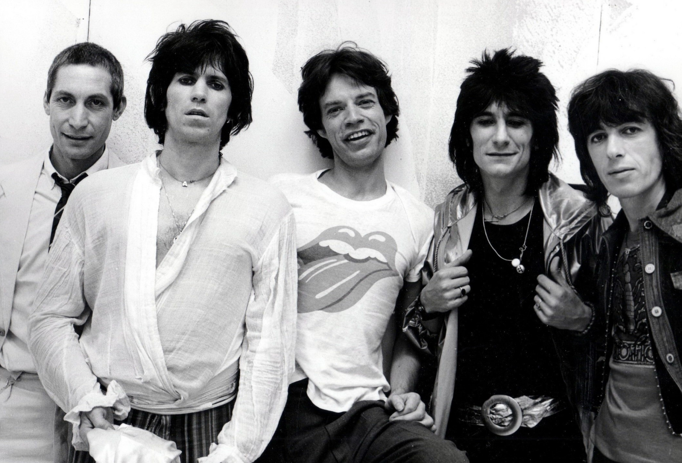 Mick Jagger, Keith Richards, Monochrome, Rock stars, 2340x1590 HD Desktop