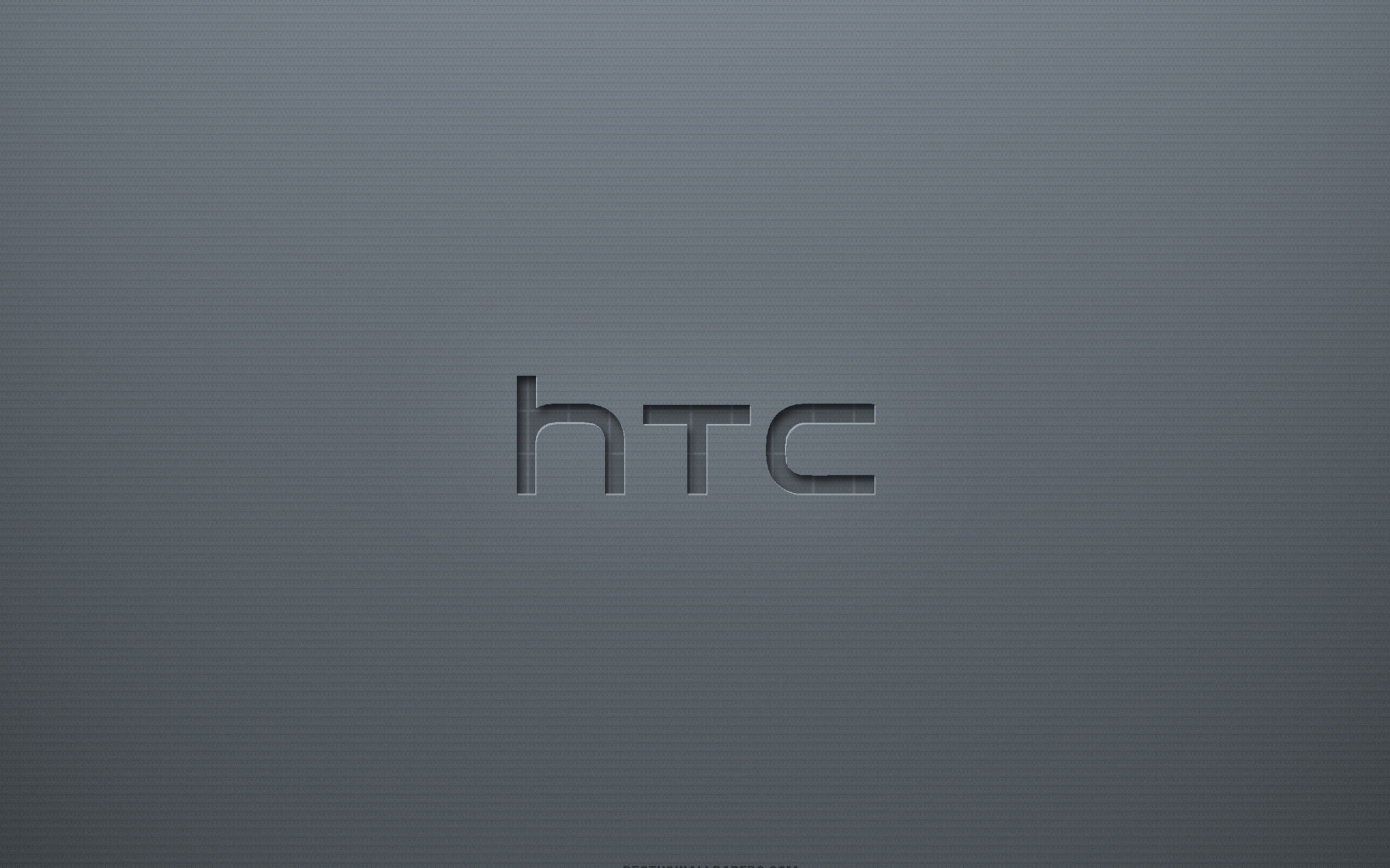 HTC Logo, Gray background, Creative art, High-quality pictures, 2880x1800 HD Desktop