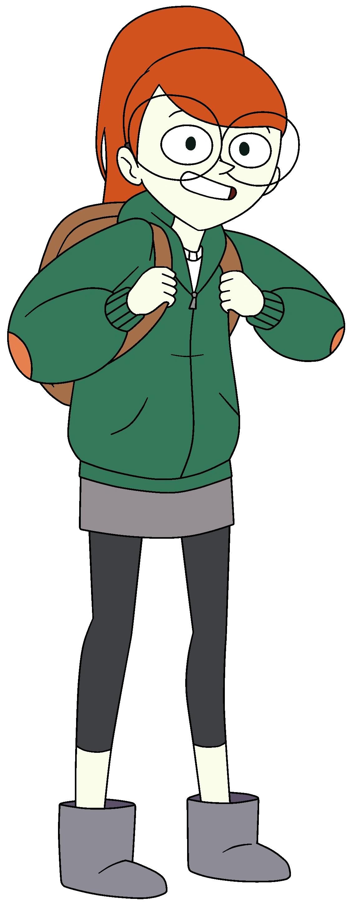 Infinity Train: Tulip Olsen, A major protagonist of the Cartoon Network series. 1140x2890 HD Background.