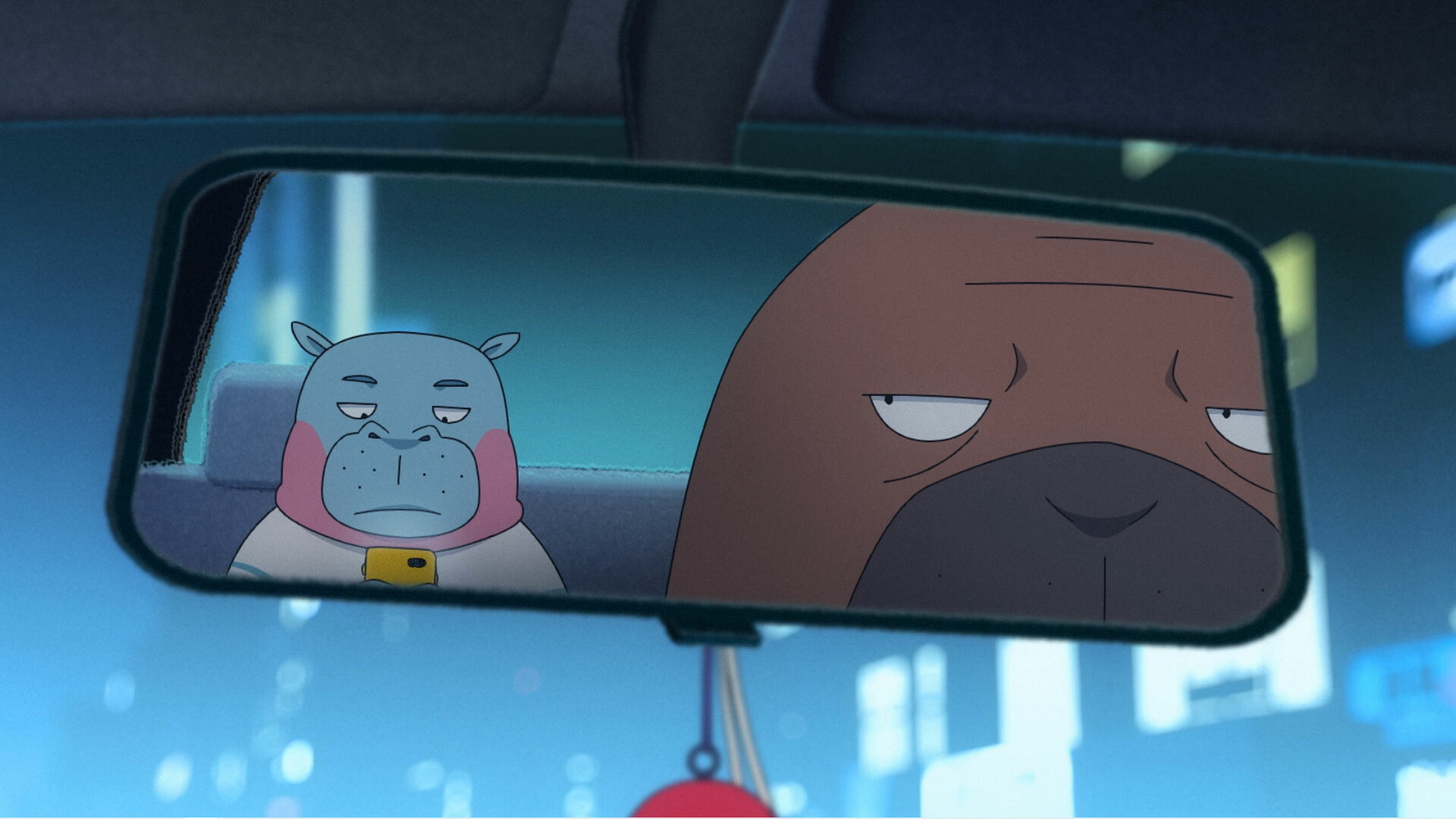 Odd Taxi: Season 1, Episode 1, A Japanese anime television series and manga. 1920x1080 Full HD Wallpaper.