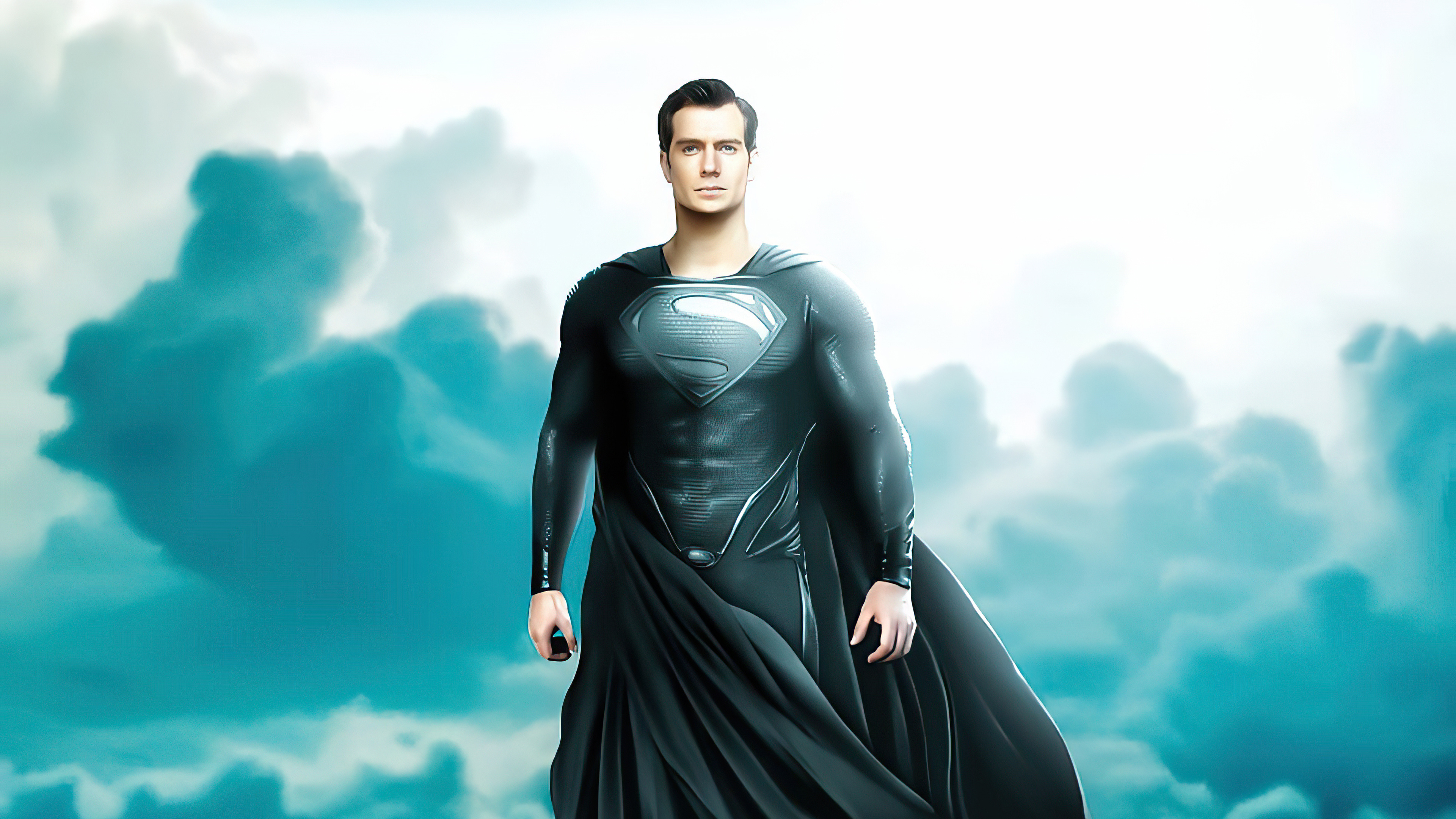 Henry Cavill, Movies, Black Superman suit, Full HD, 3840x2160 4K Desktop