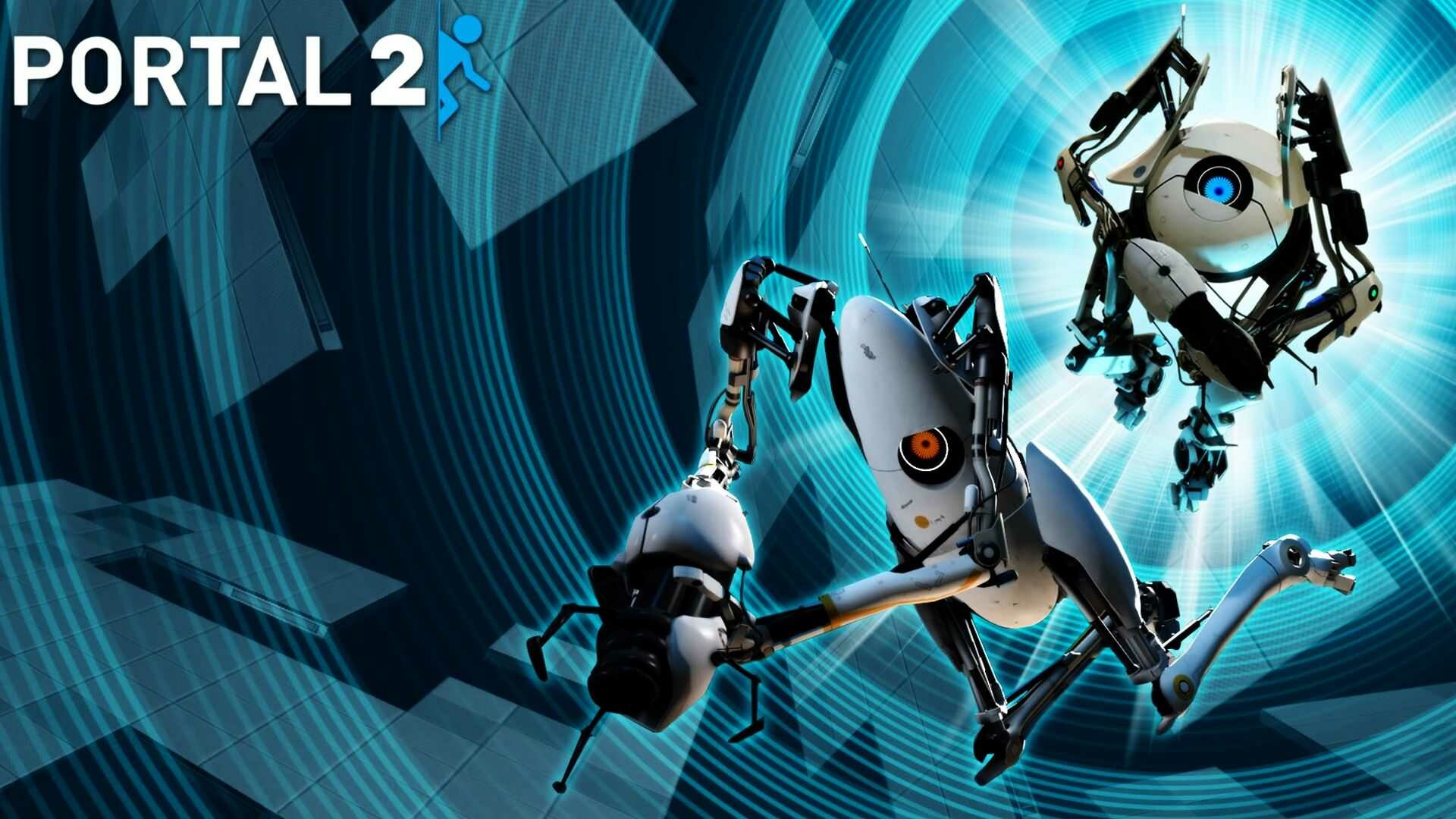 Portal 2 (Game): It features a single-player story set after the events of Portal's story, and a brand-new Co-op game mode, featuring additional test chambers designed specifically for Co-operative play. 1920x1080 Full HD Wallpaper.