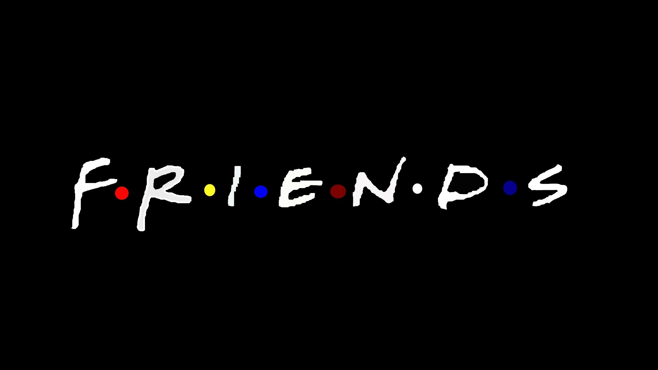 Friends (TV Series): TV Show, Logo, Produced by Bright-Kauffman-Crane Productions, in association with Warner Bros. Television. 2560x1440 HD Wallpaper.
