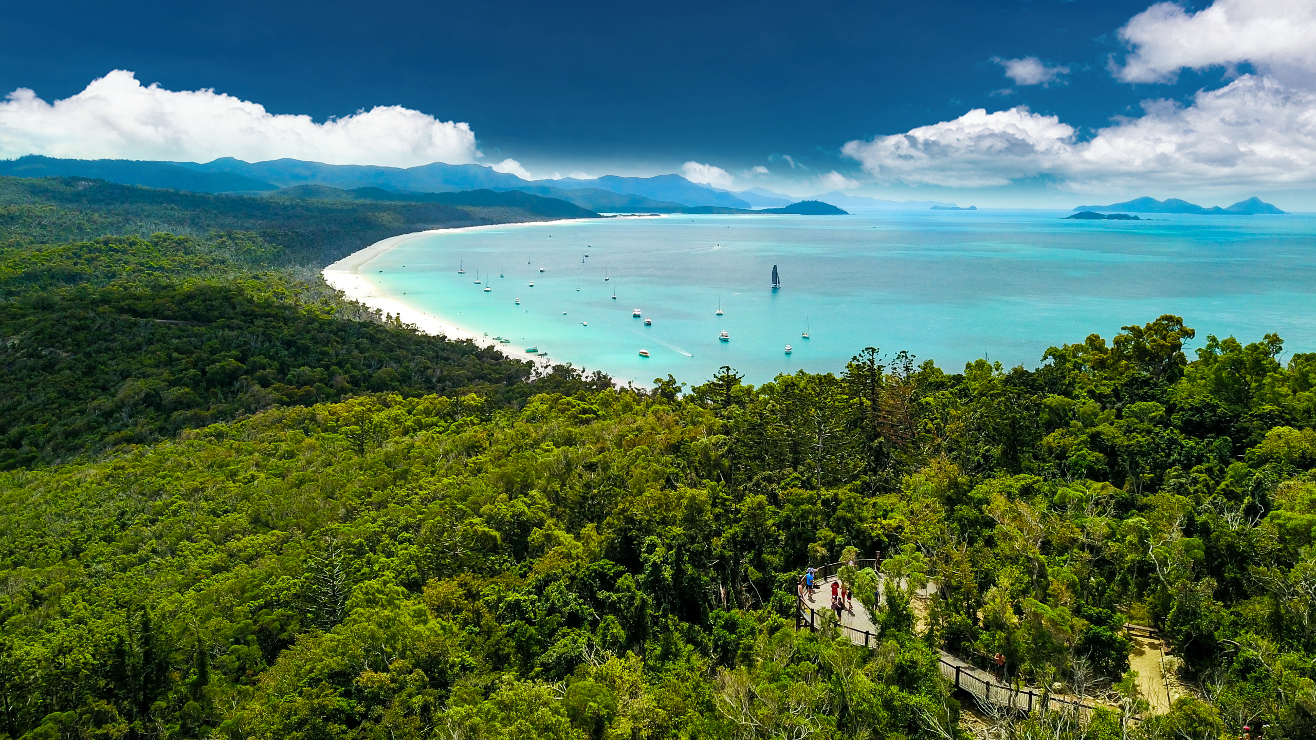 Whitsunday Islands, Whitehaven beach, Stunning beauty, Island paradise, 2560x1440 HD Desktop