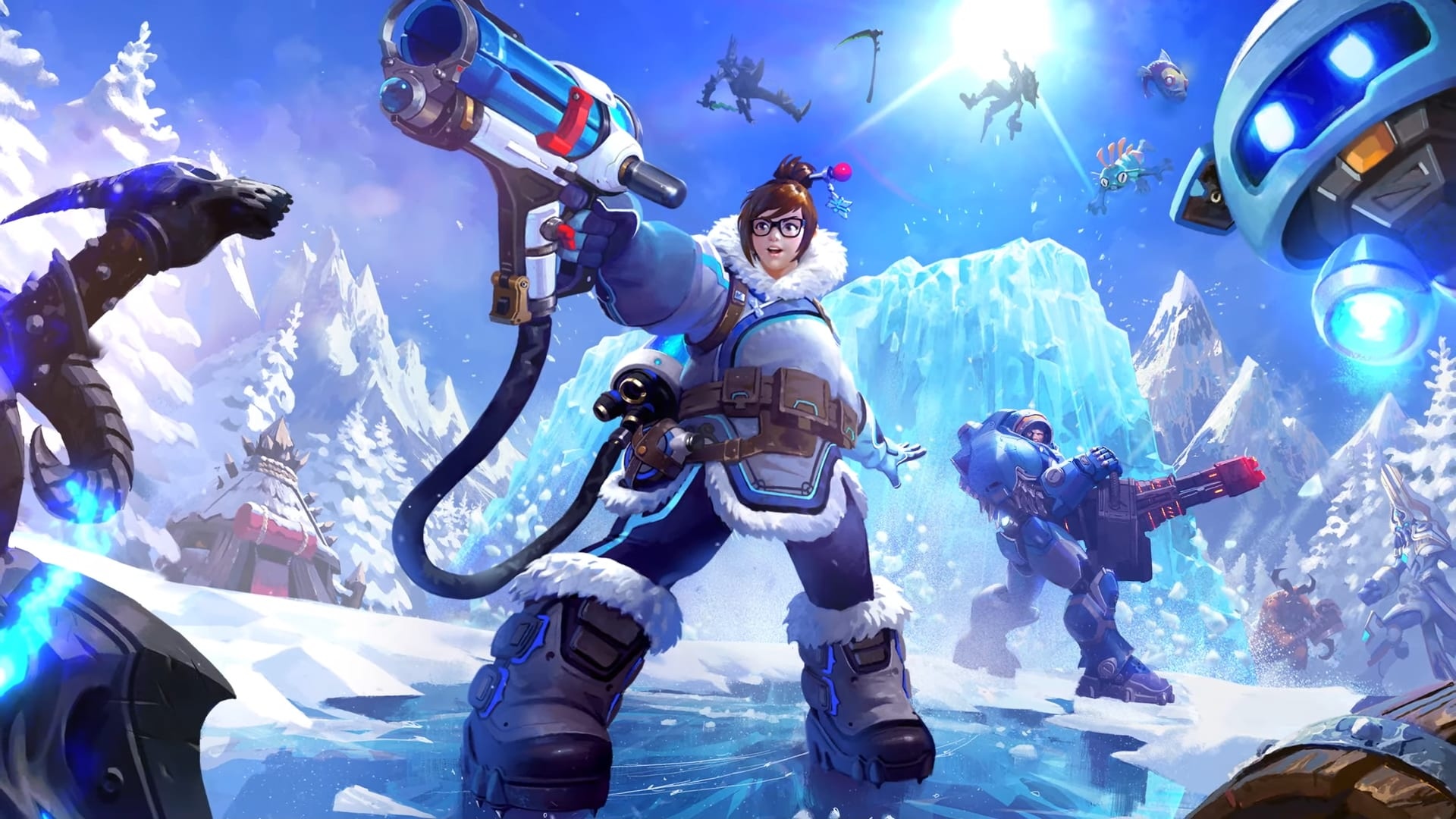 Heroes of the Storm, Mei joins, Overwatch crossover, Blizzard's team-based shooter, 1920x1080 Full HD Desktop