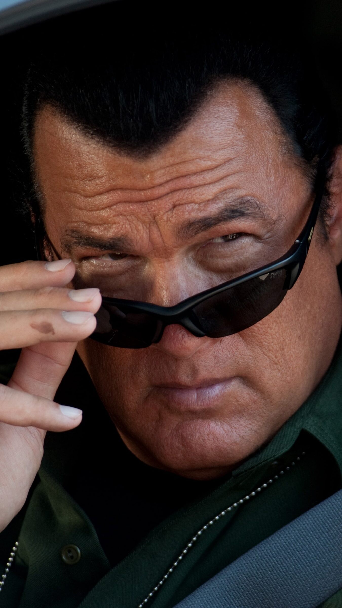 Steven Seagal: CPO Casey Ryback in the Under Siege films, Martial arts enthusiast, Playing hard-bitten cops and commandos. 1350x2400 HD Background.