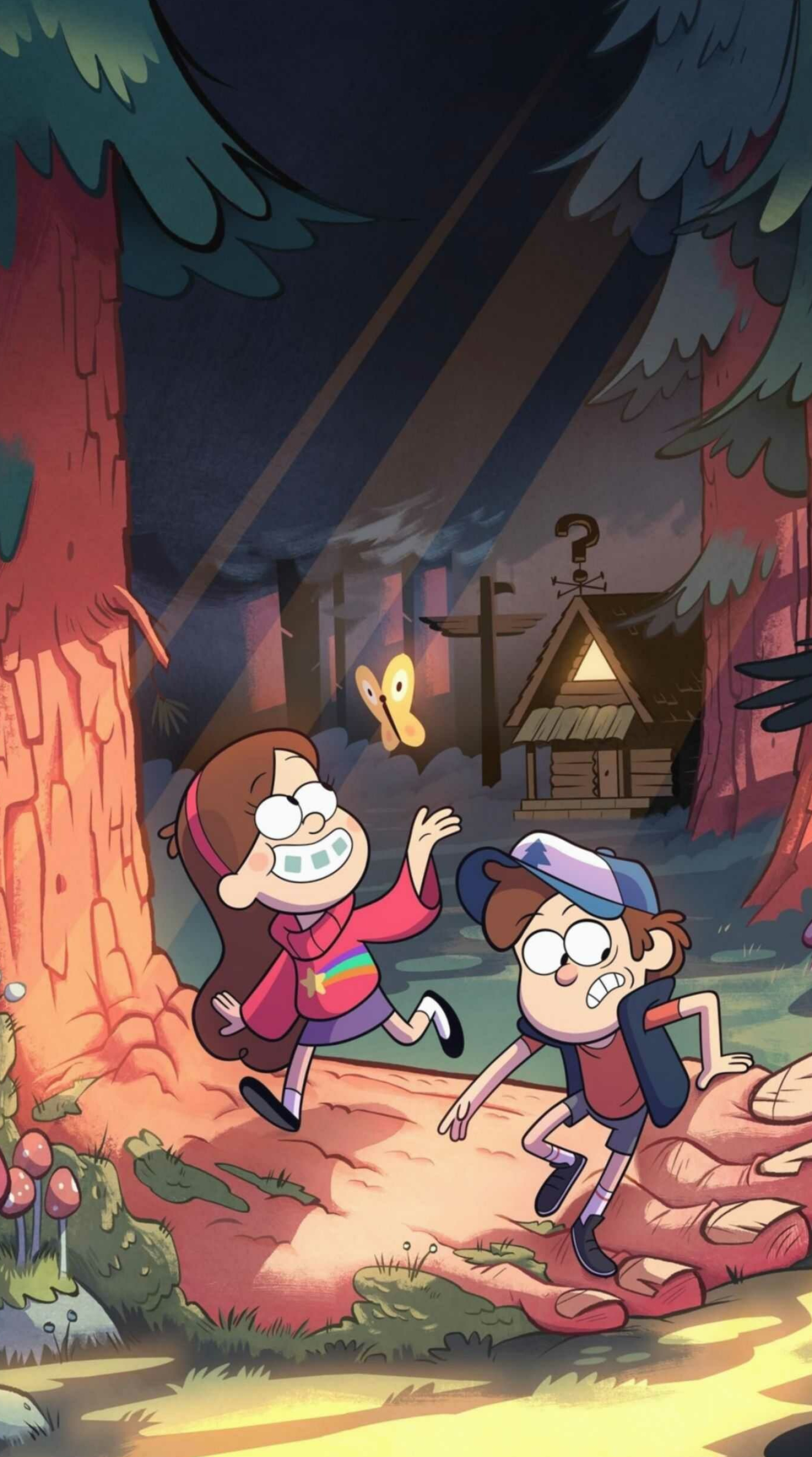 Gravity Falls: 12-year-old twins Dipper and Mabel Pines. 1510x2700 HD Wallpaper.